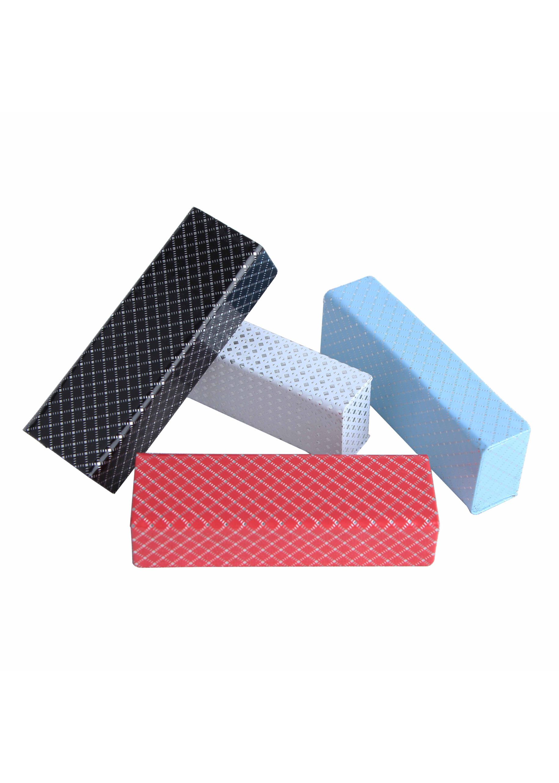Ouyuan GC0004 custodia occhiali rigida retro nera
