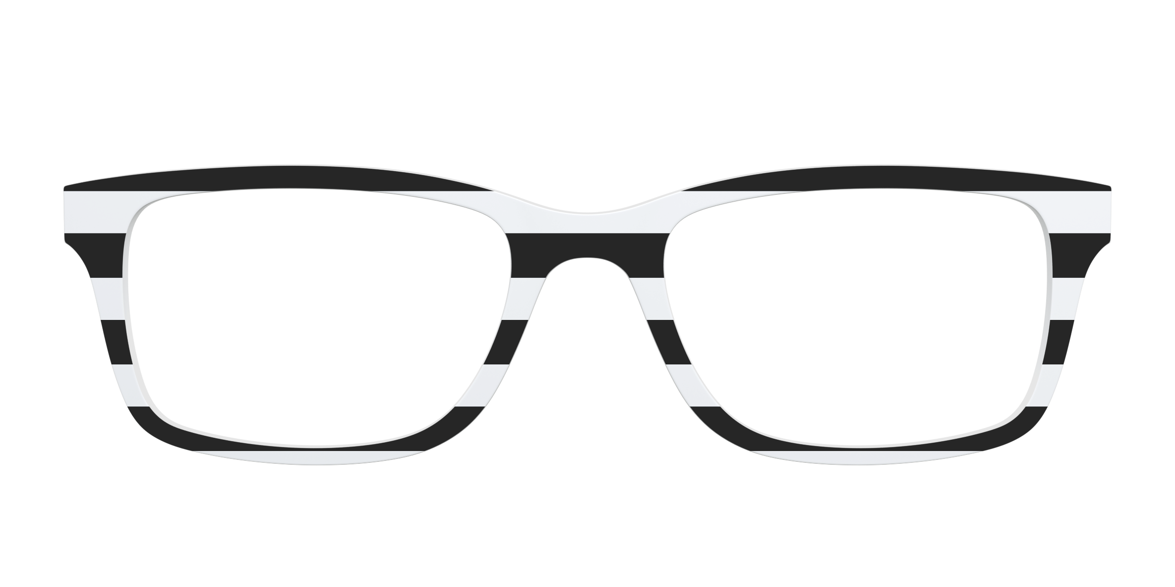 Pair Eyewear Solid Tops The Striped top occhiali righe