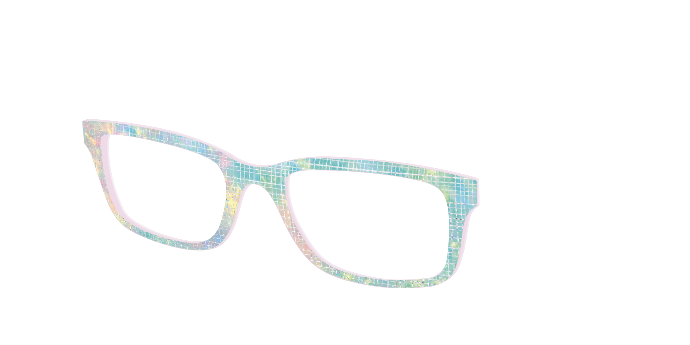 Pair Eyewear Design Tops Pastel Gradient olografico