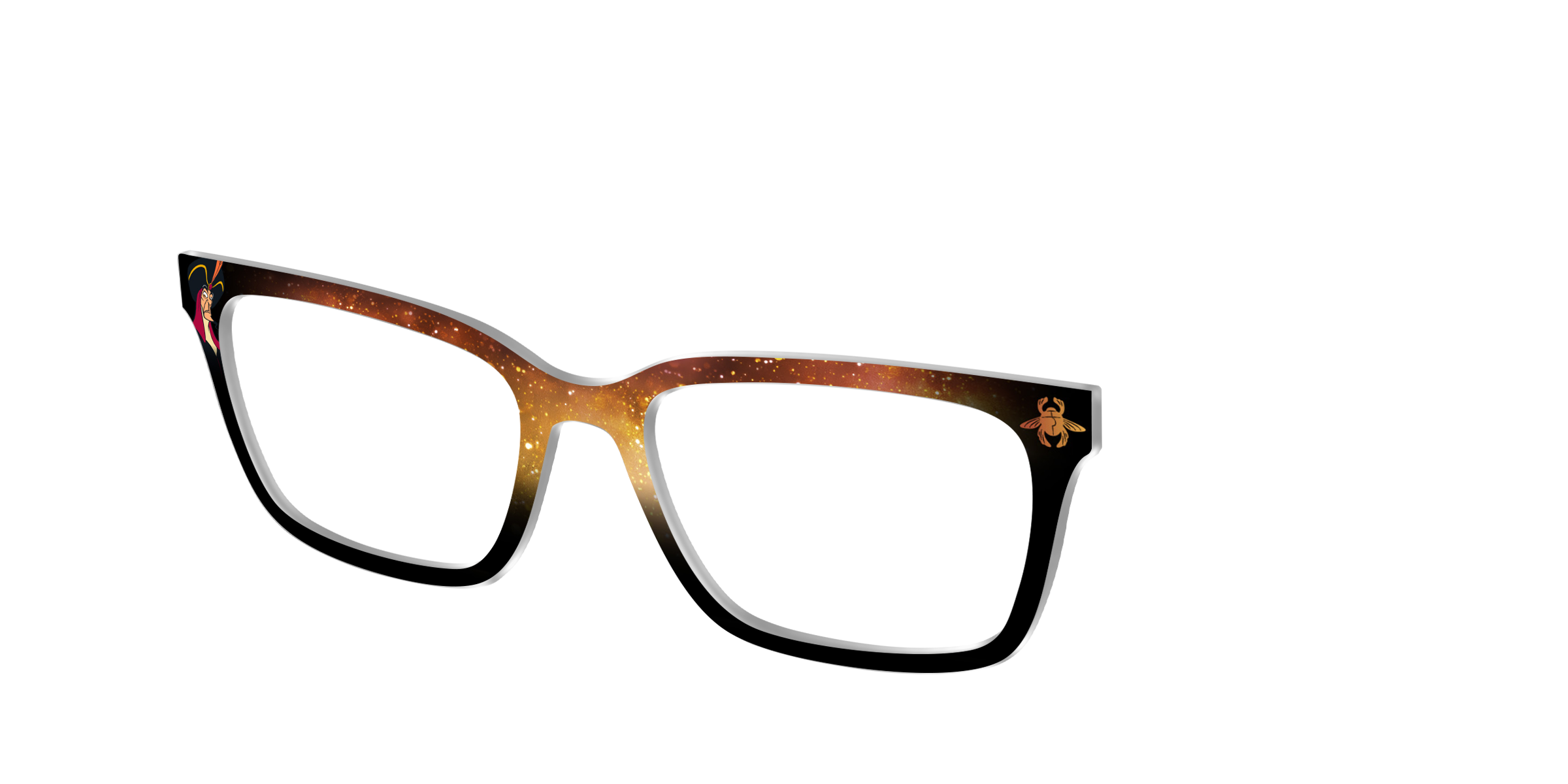 Pair Eyewear Collabs Jafar Golden Scarab top per occhiali oro