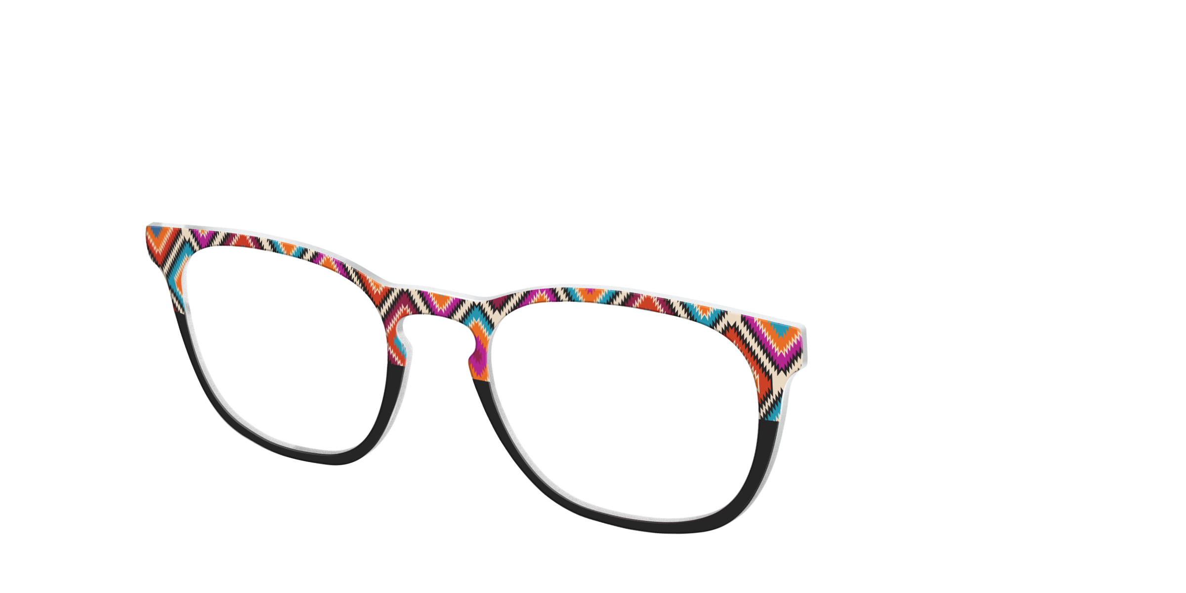 Pair Eyewear Collabs The Sarape Split top occhiali fantasia