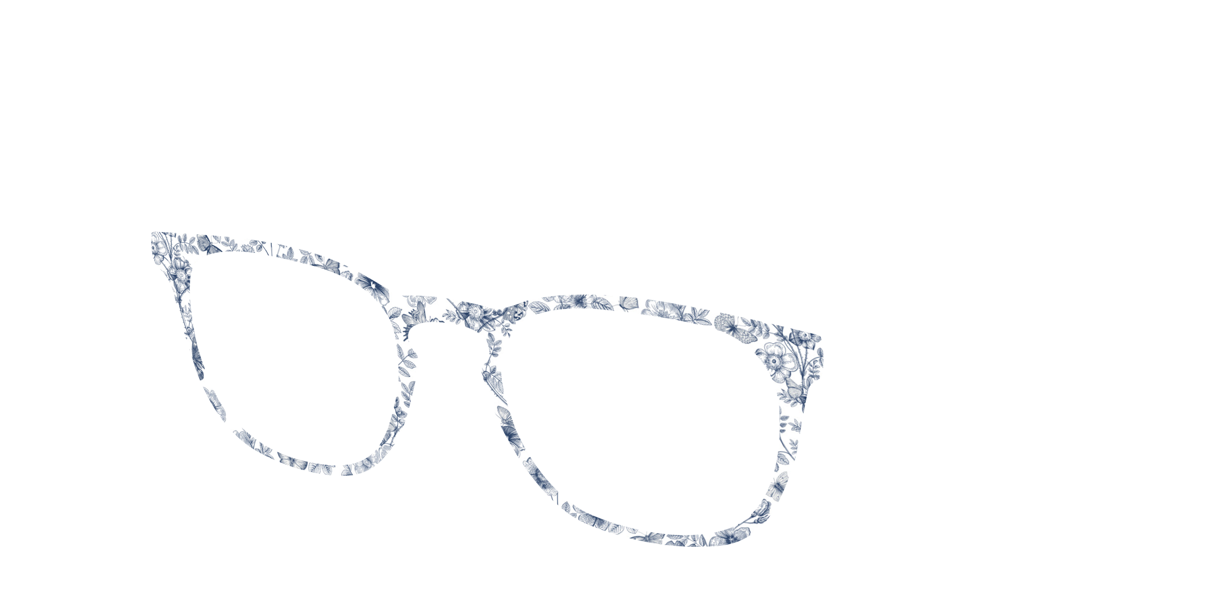 Pair Eyewear Solid Tops Woodland Toile top occhiali fantasia bosco