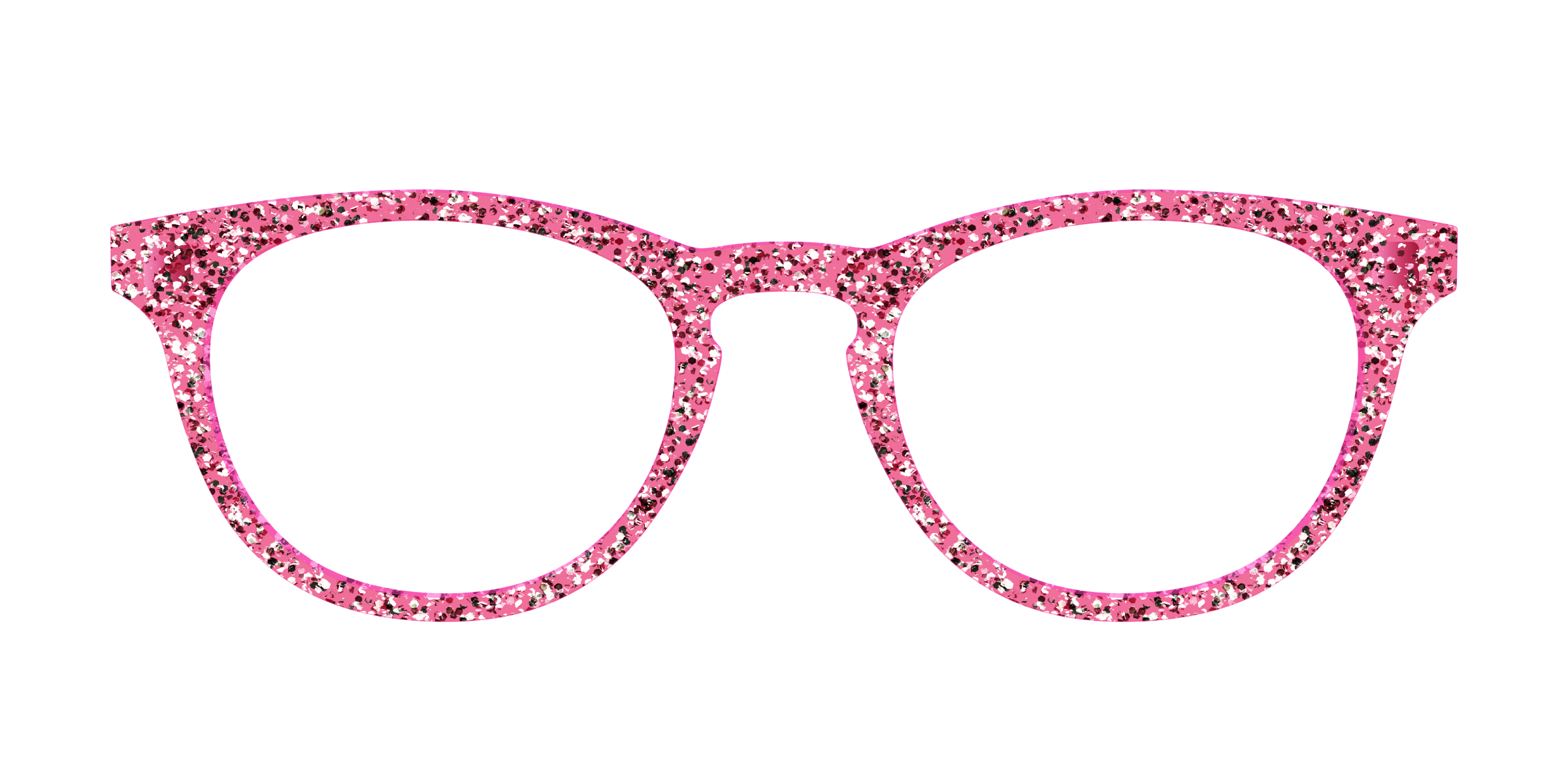 Pair Eyewear Solid Tops Hot Pink Sparkle top per occhiali
