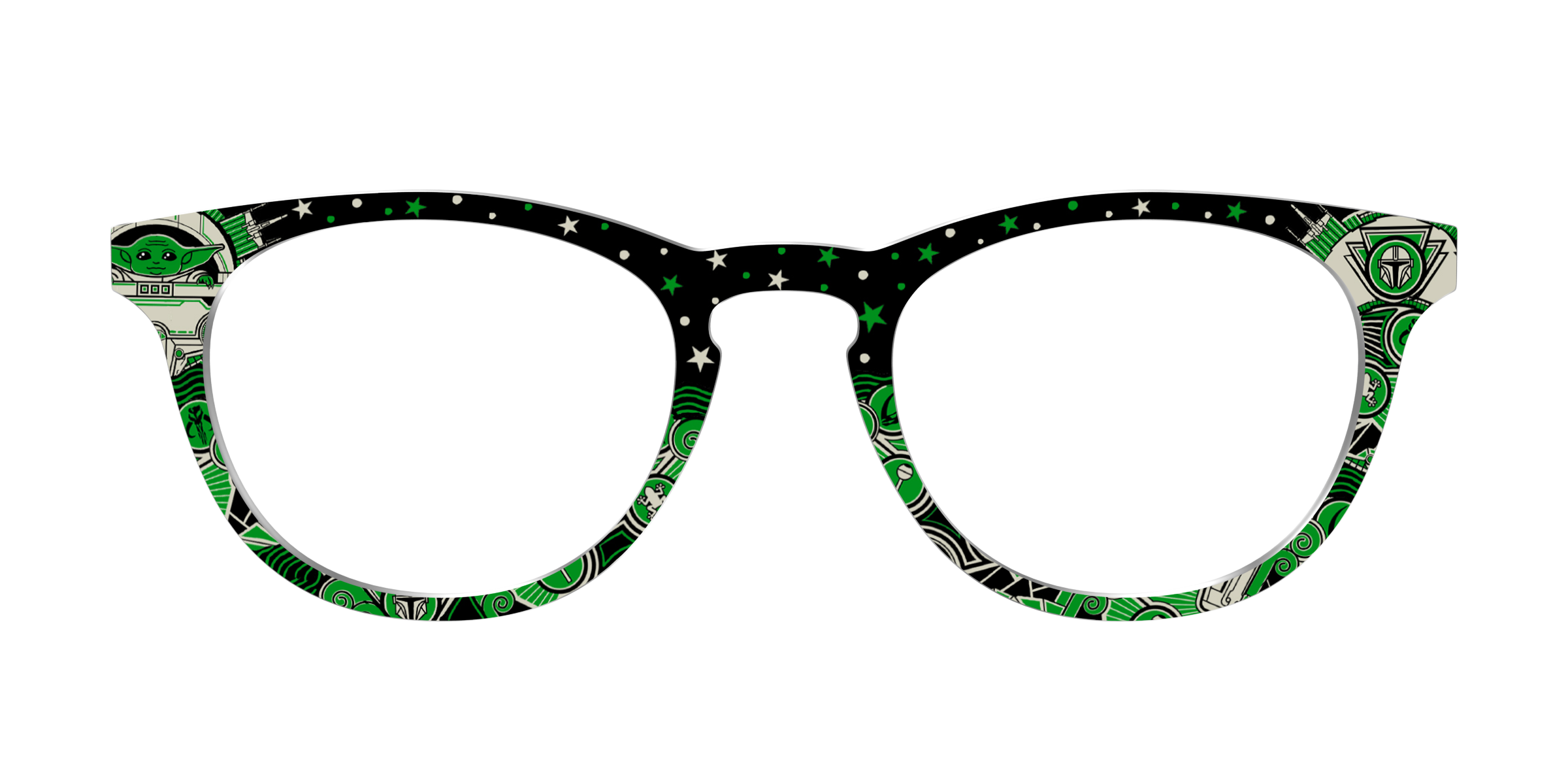 Pair Eyewear Collabs Grogu Deco Galaxy topper occhiali SW38