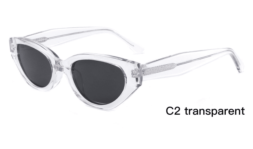 Ouyuan ZD8839 occhiali da sole cat eye estate neri