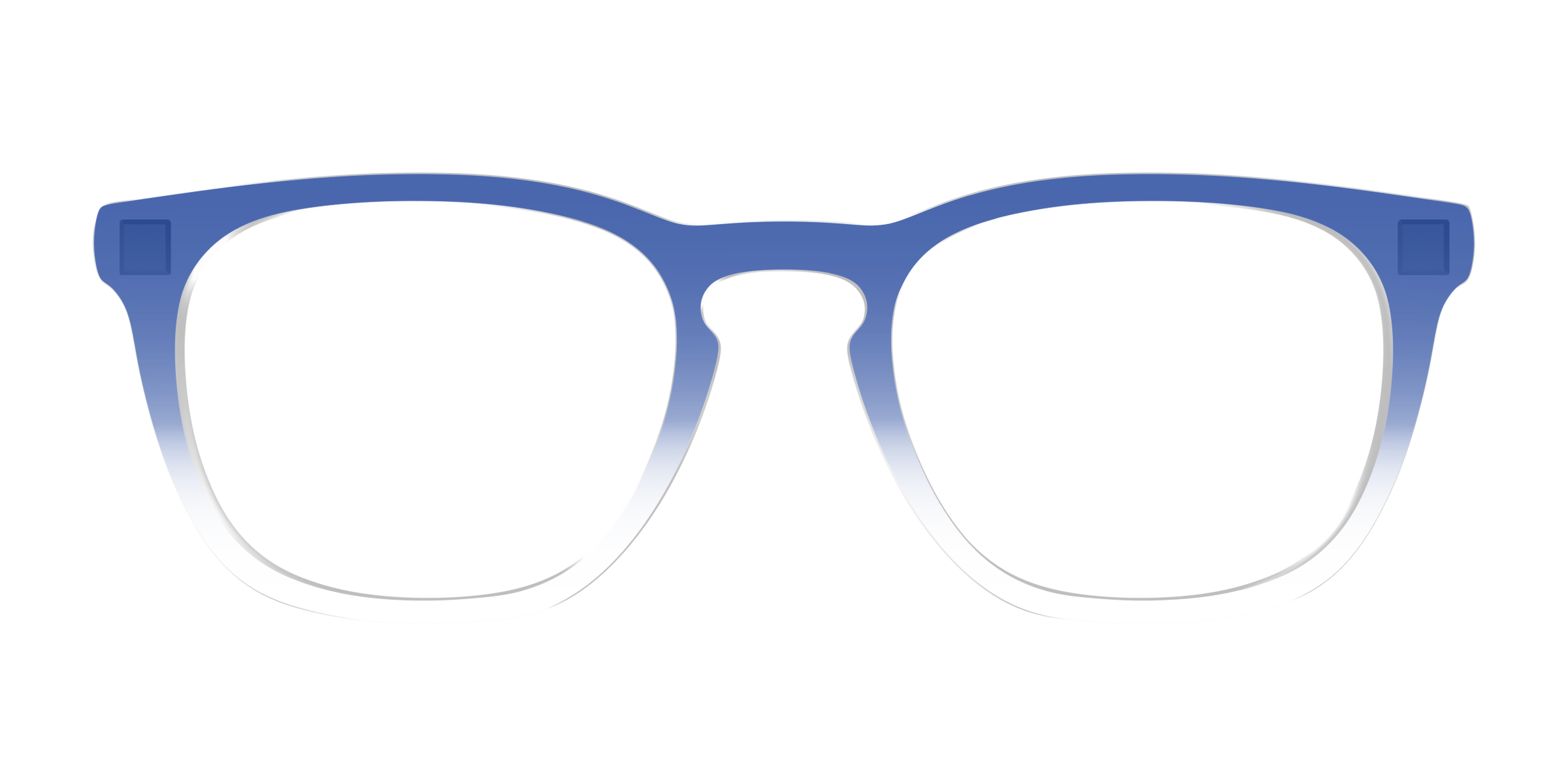 Pair Eyewear Solid Tops Indigo Gradient Crystal top blu