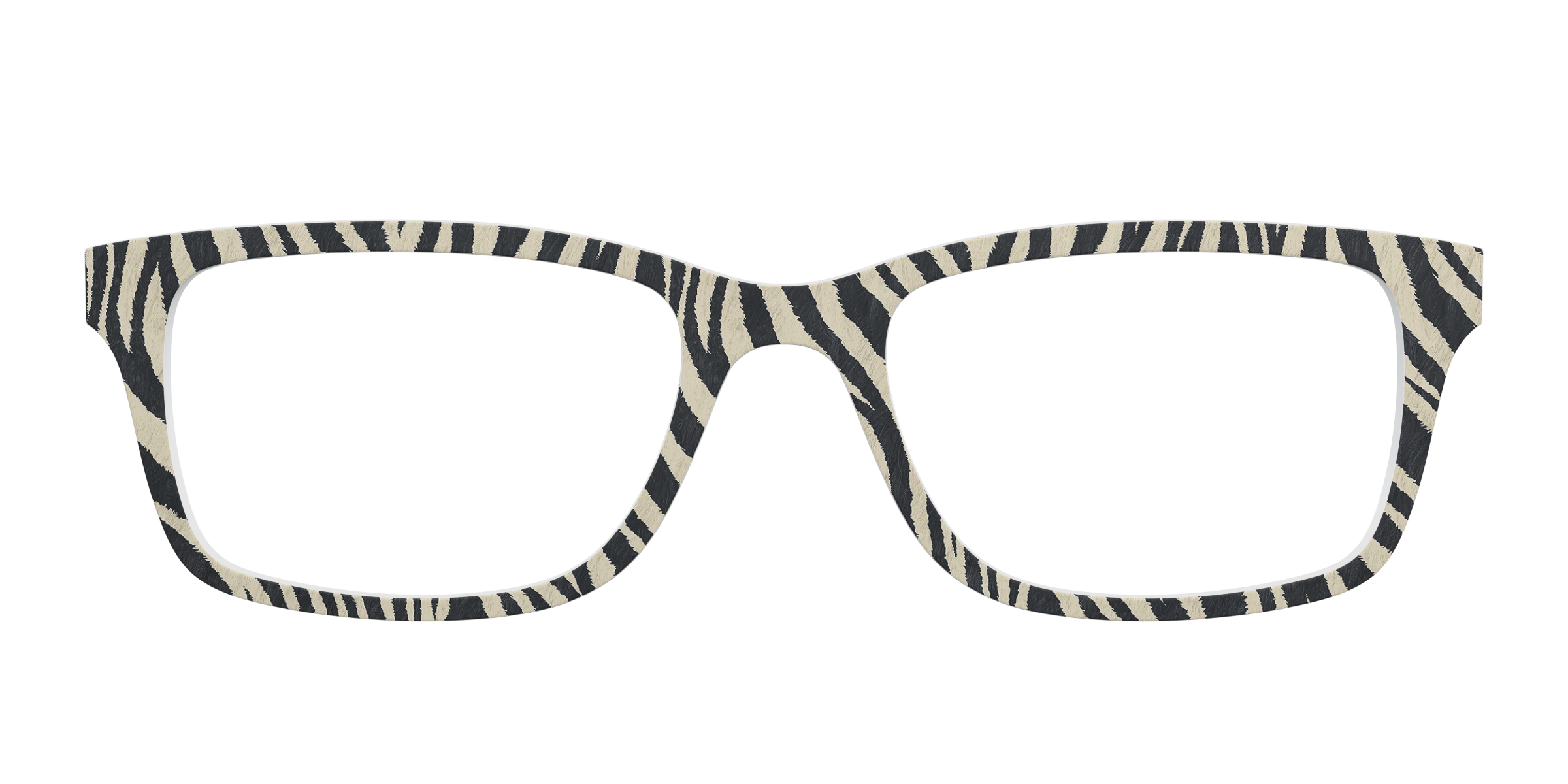 Pair Eyewear Solid Tops Zebra Stripes top occhiali bianco