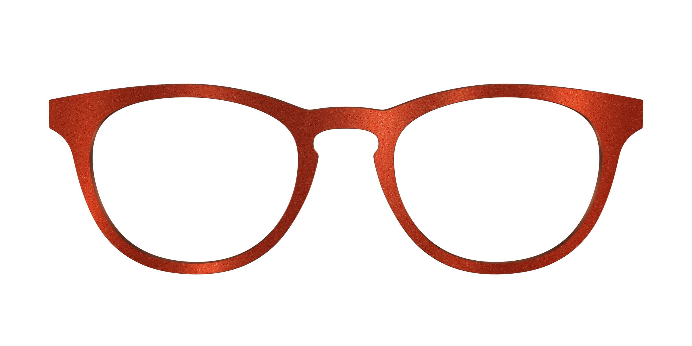 Pair Eyewear Solid Tops Burnt Orange Shimmer top arancione
