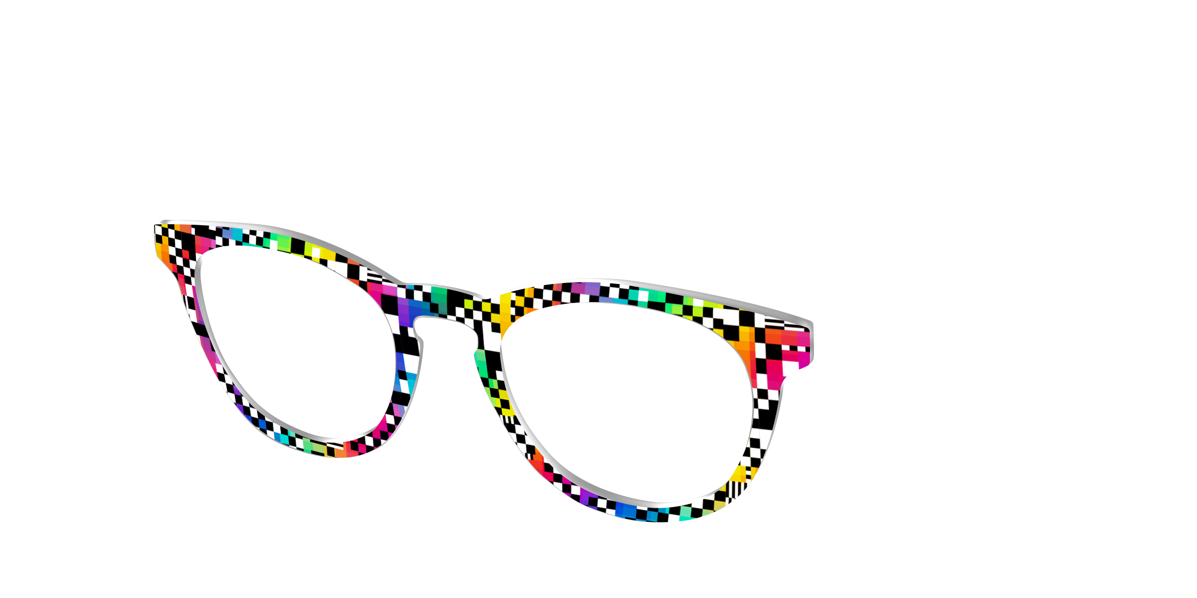 Pair Eyewear Design Tops The Prismatic Check top occhiali