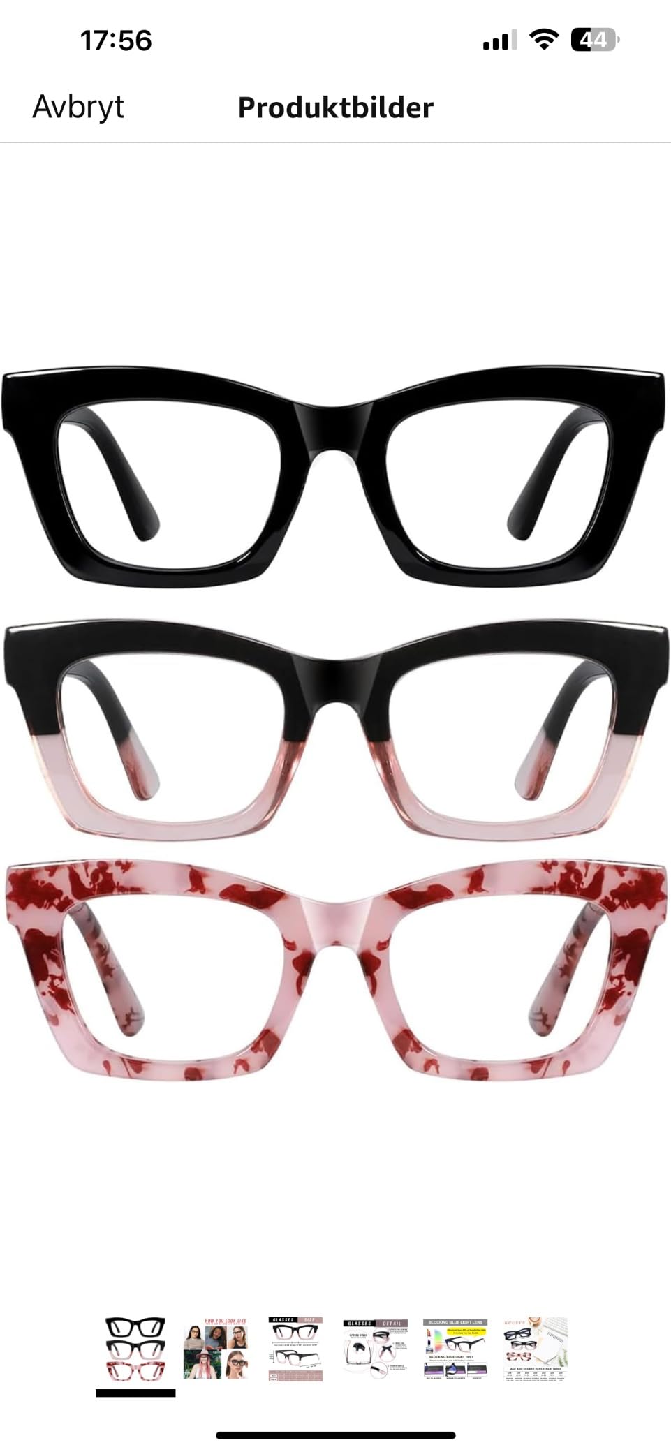 Hubeye Retro Oversized occhiali lettura +2.50 nero verde luce blu