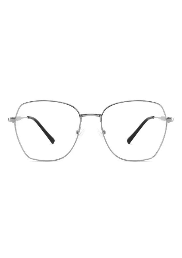 Ouyuan CH6106 occhiali da vista grandi acciaio fantasia