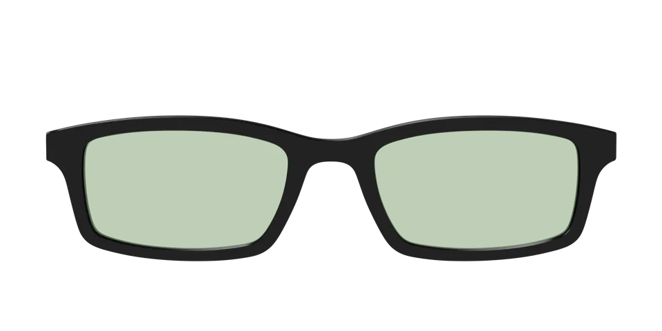 Pair Eyewear Design Tops Black Sage Green top nero lente verde