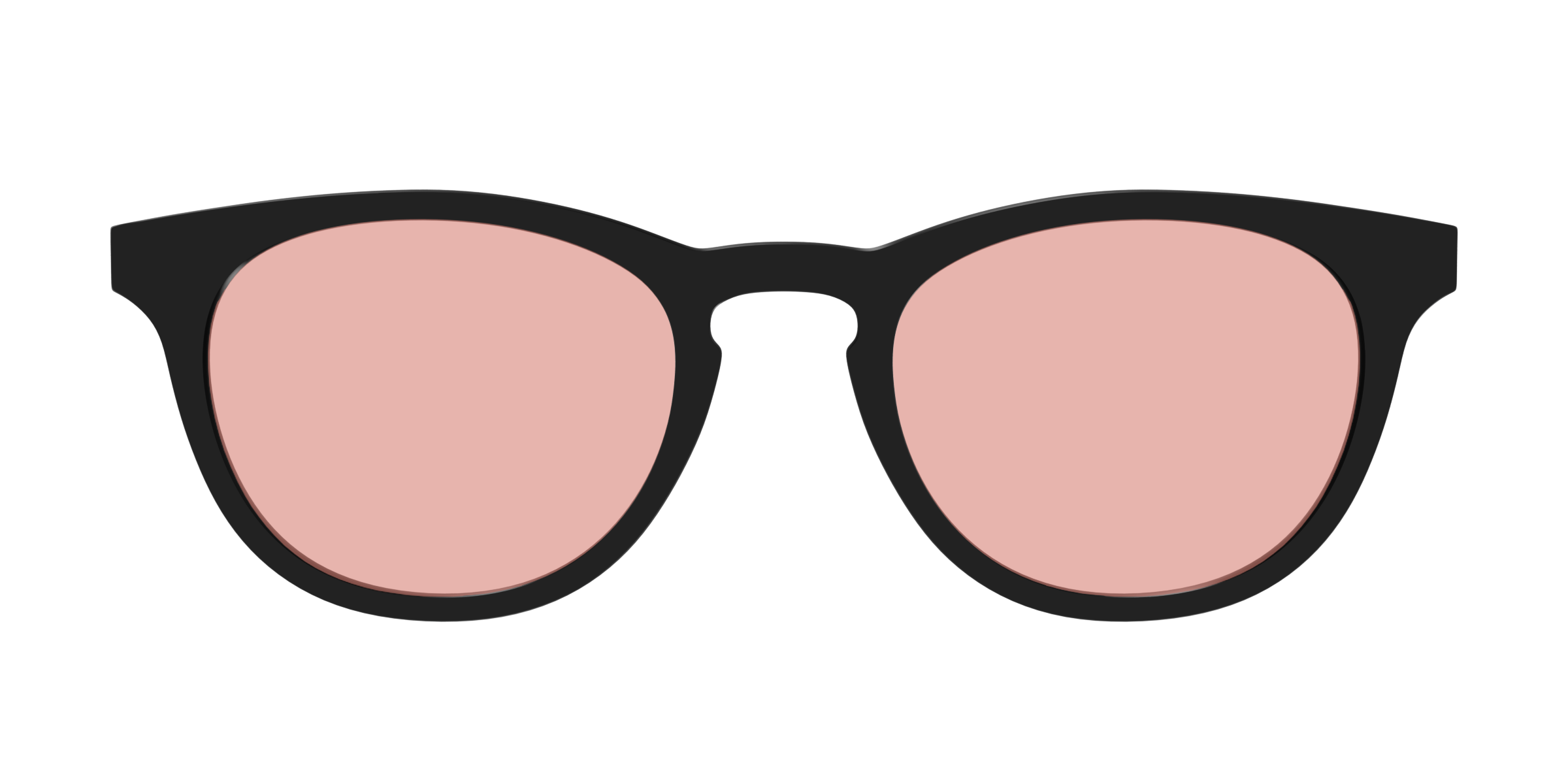 Pair Eyewear Design Tops Black Coral Pink top magnetico sole