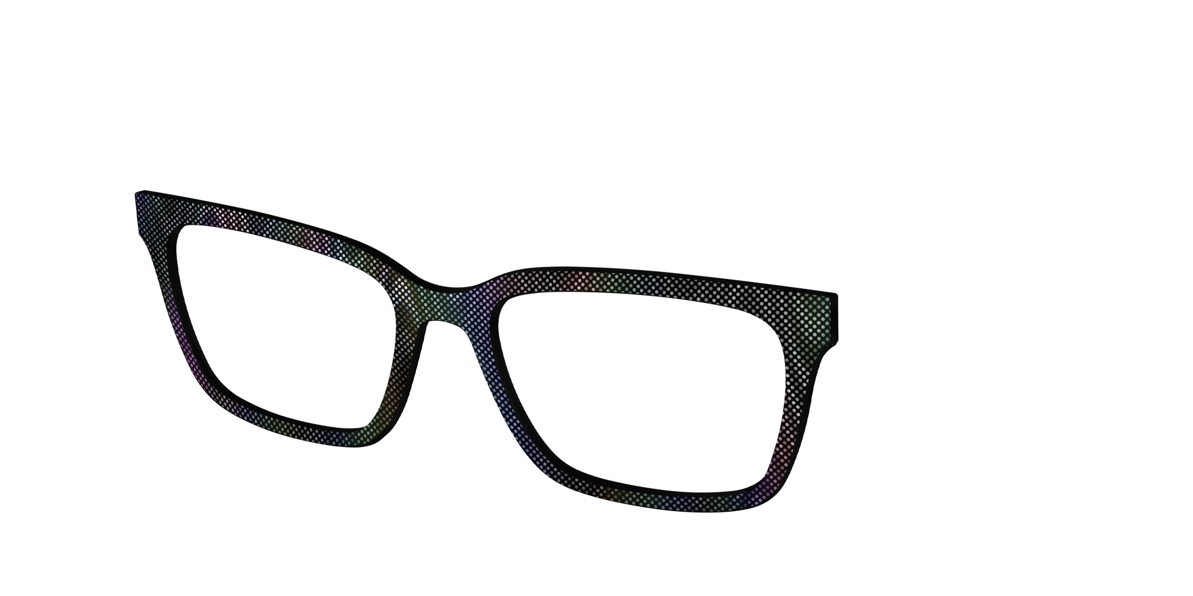 Pair Eyewear Design Tops Silver Iridescent Ripple top Cedro