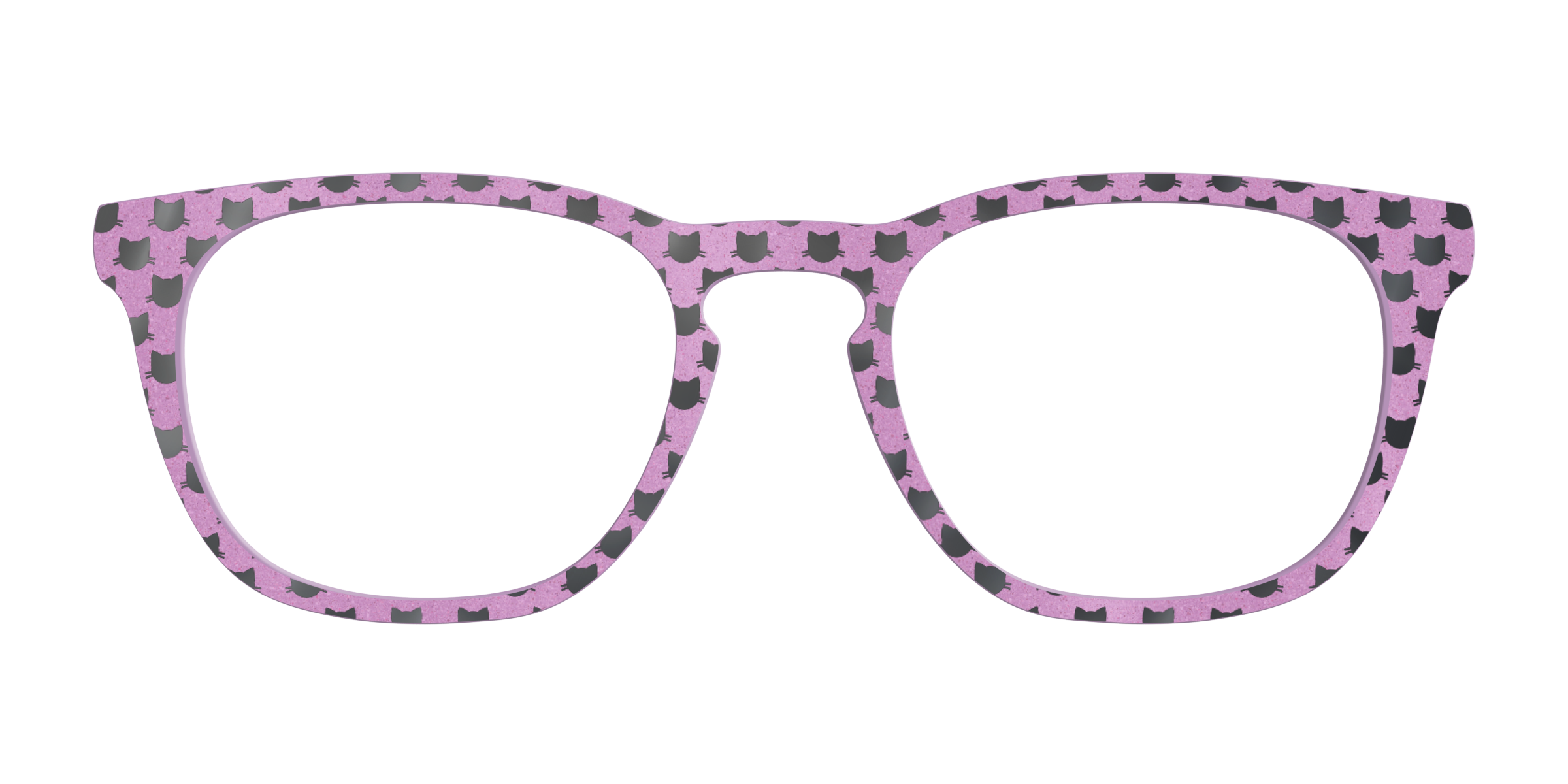 Pair Eyewear Design Mauve Shimmer Foil Cats top gatti