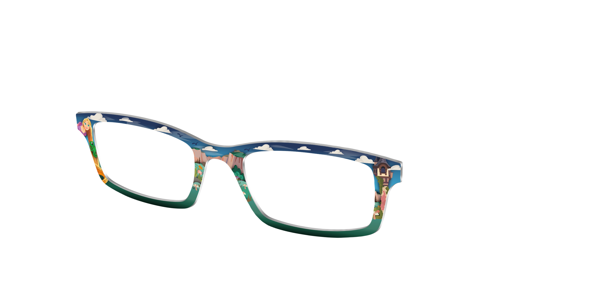 Pair Eyewear Collabs Rapunzel's Castle top occhiali Cedro