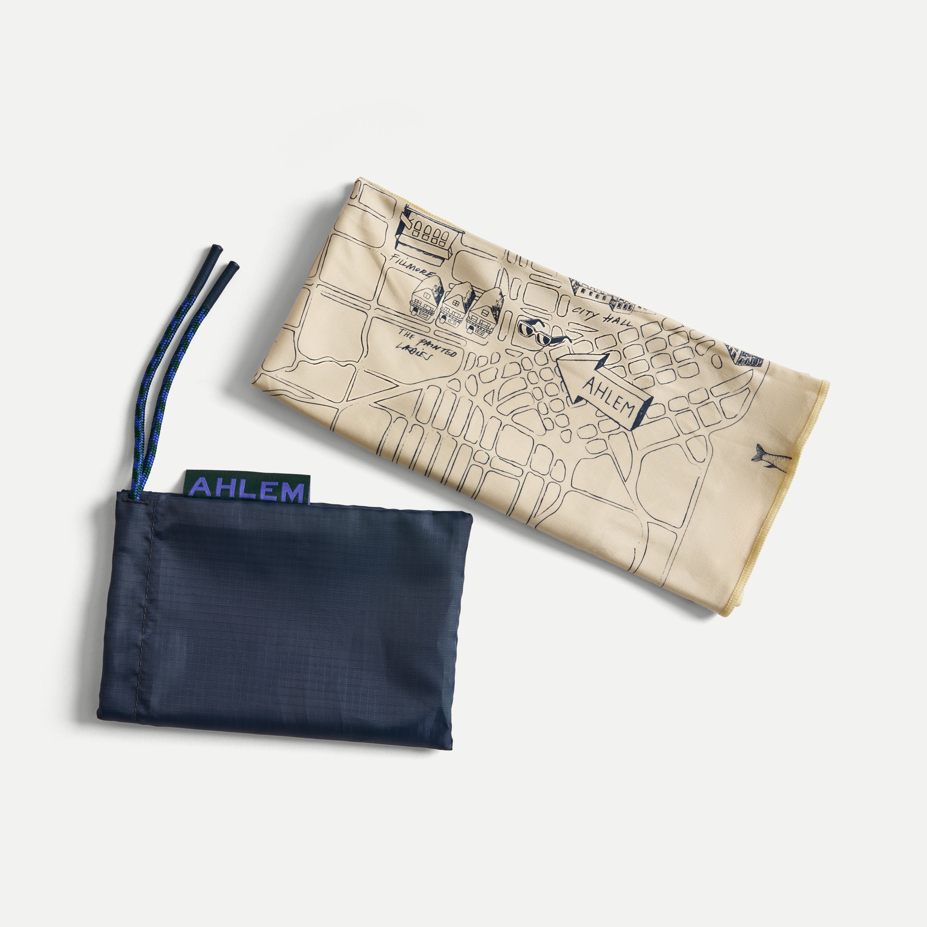 AHLEM Accessories San Francisco panno occhiali 22x22 illustrato