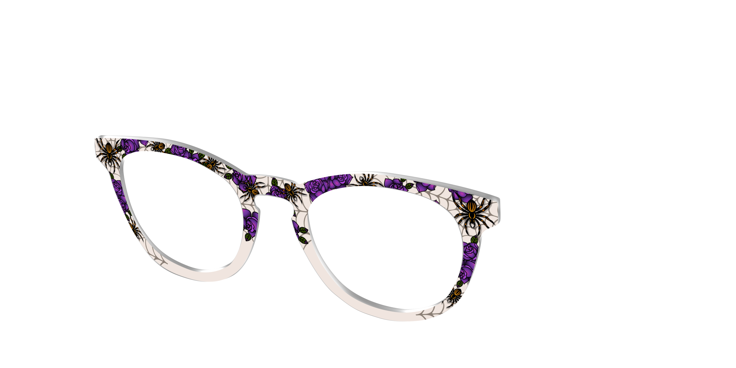 Pair Design Tops Arachnid Rosebuds topper occhiali Cedro nero