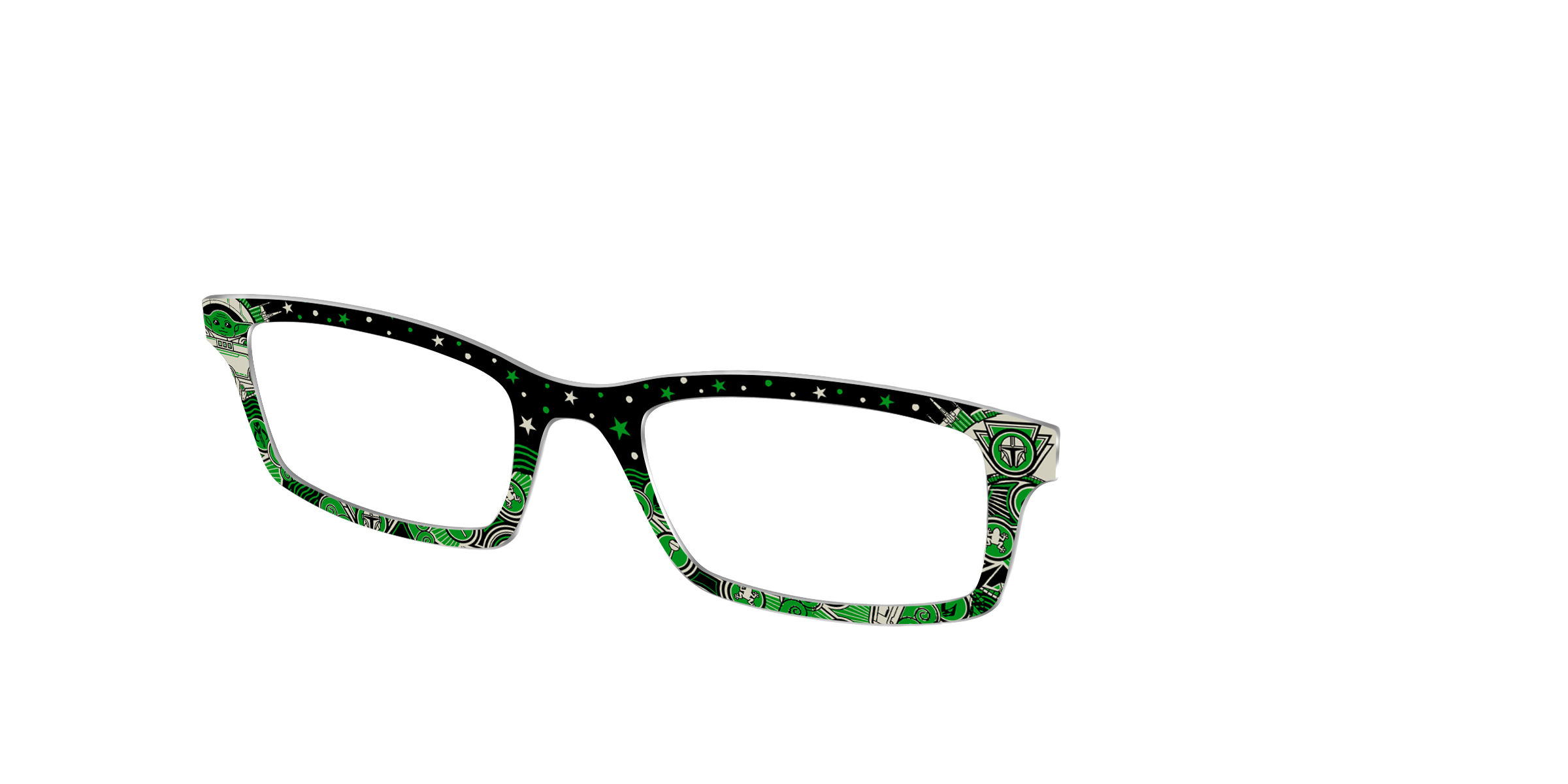 Pair Eyewear Collabs Grogu Deco Galaxy topper occhiali SW38