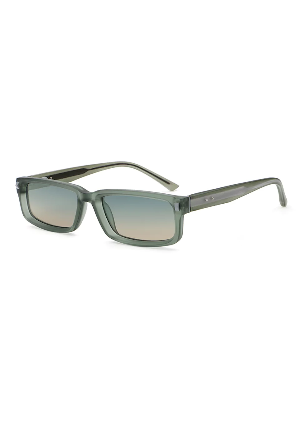 Ouyuan S309812 occhiali sole rettangolari polarizzati PC 62-19-145