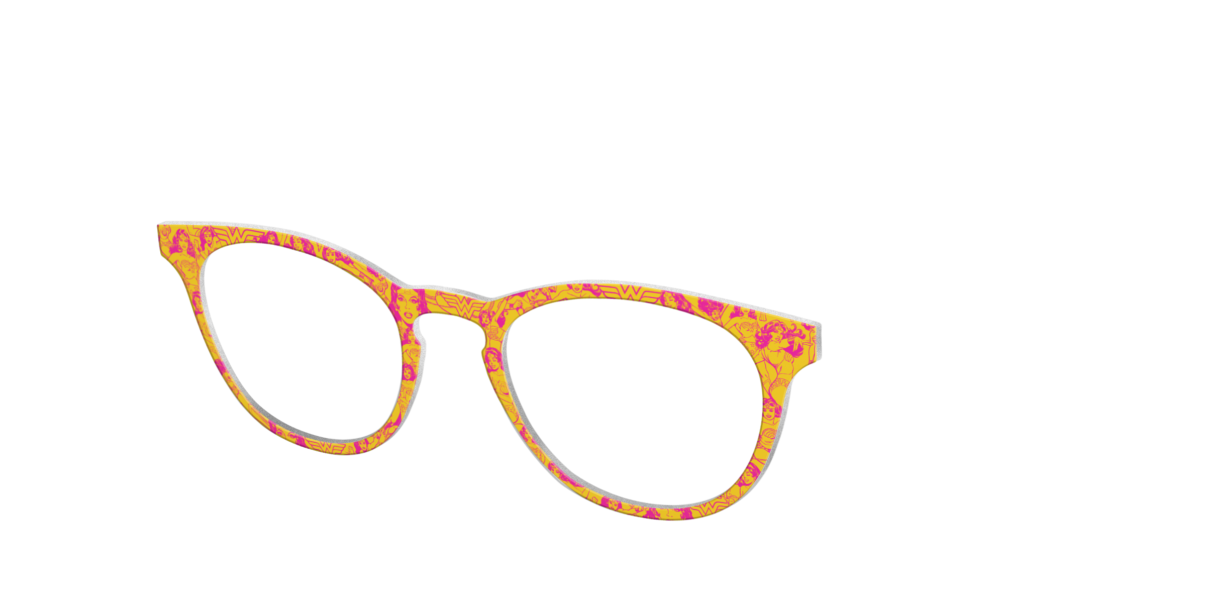 Pair Eyewear Collabs Retro Wonder Woman topper rosa