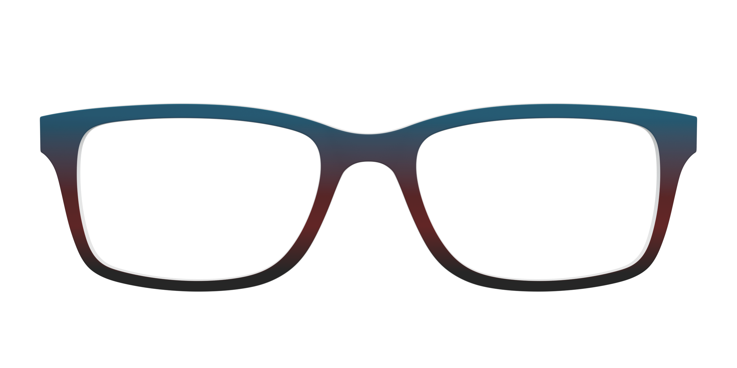 Pair Eyewear Solid Teal Espresso Gradient top per occhiali