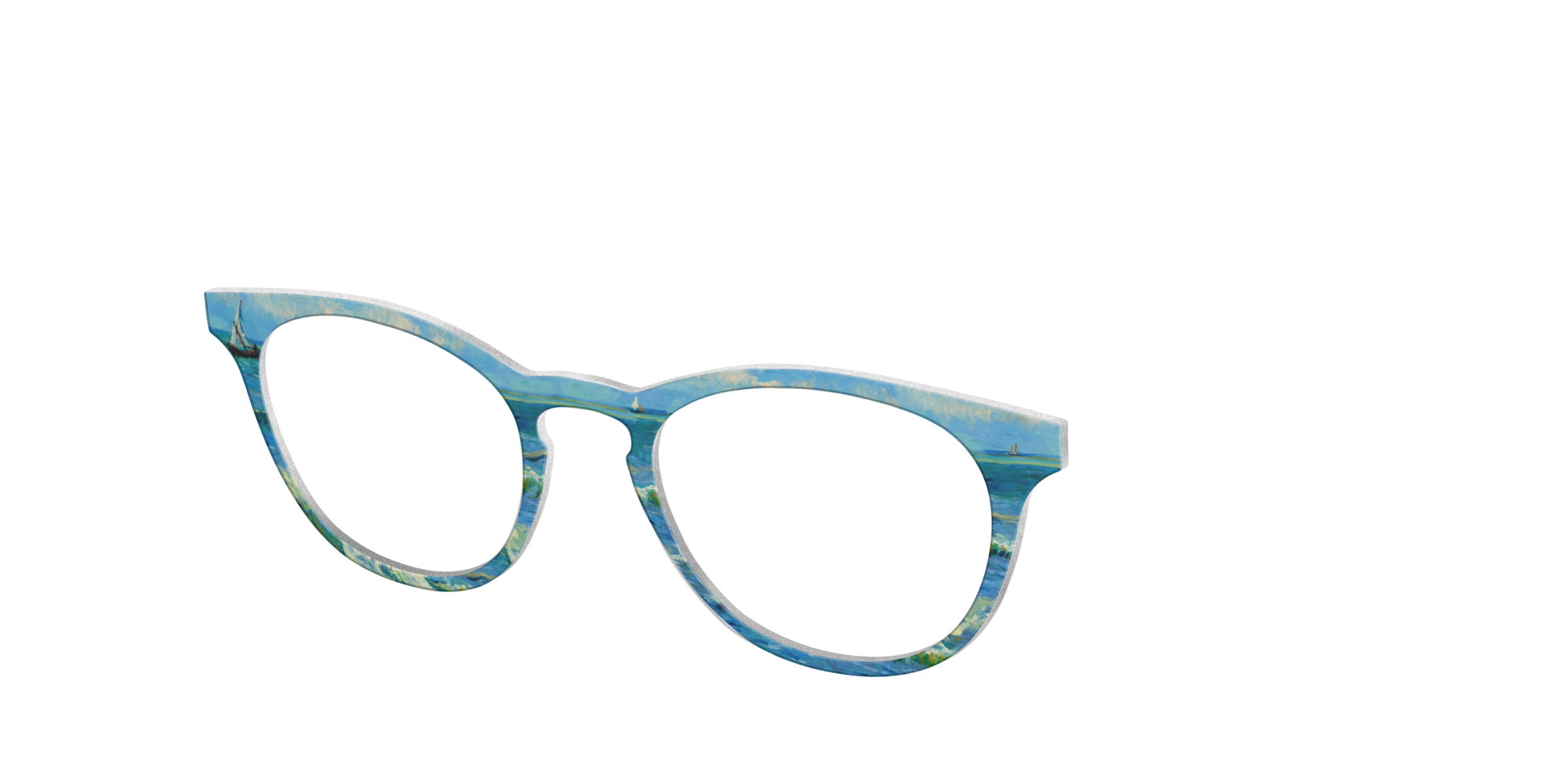 Pair Collabs Seascape VG12 top occhiali blu