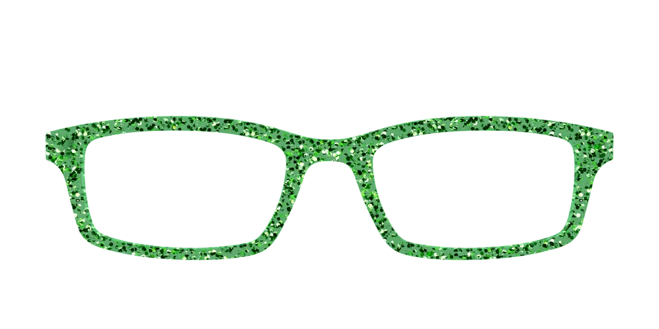 Pair Eyewear Solid Tops Emerald Sparkle top magnetico