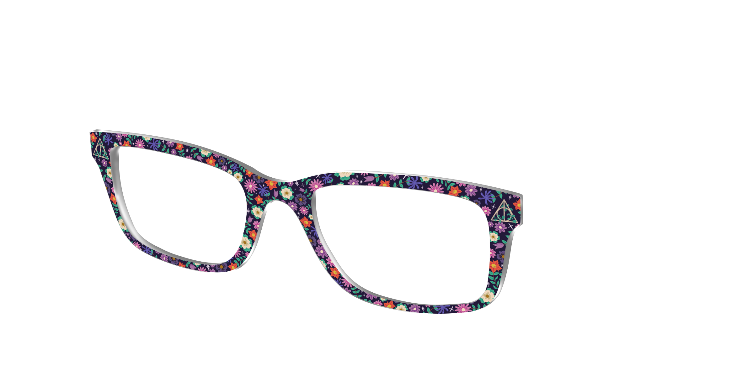 Pair Eyewear Collabs Deathly Hallows Floral top magnetico