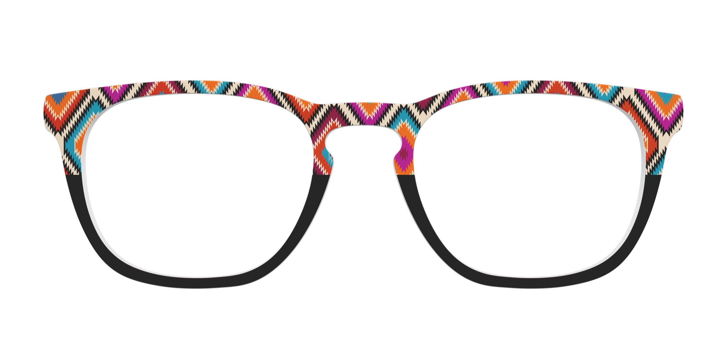 Pair Eyewear Collabs The Sarape Split top occhiali fantasia