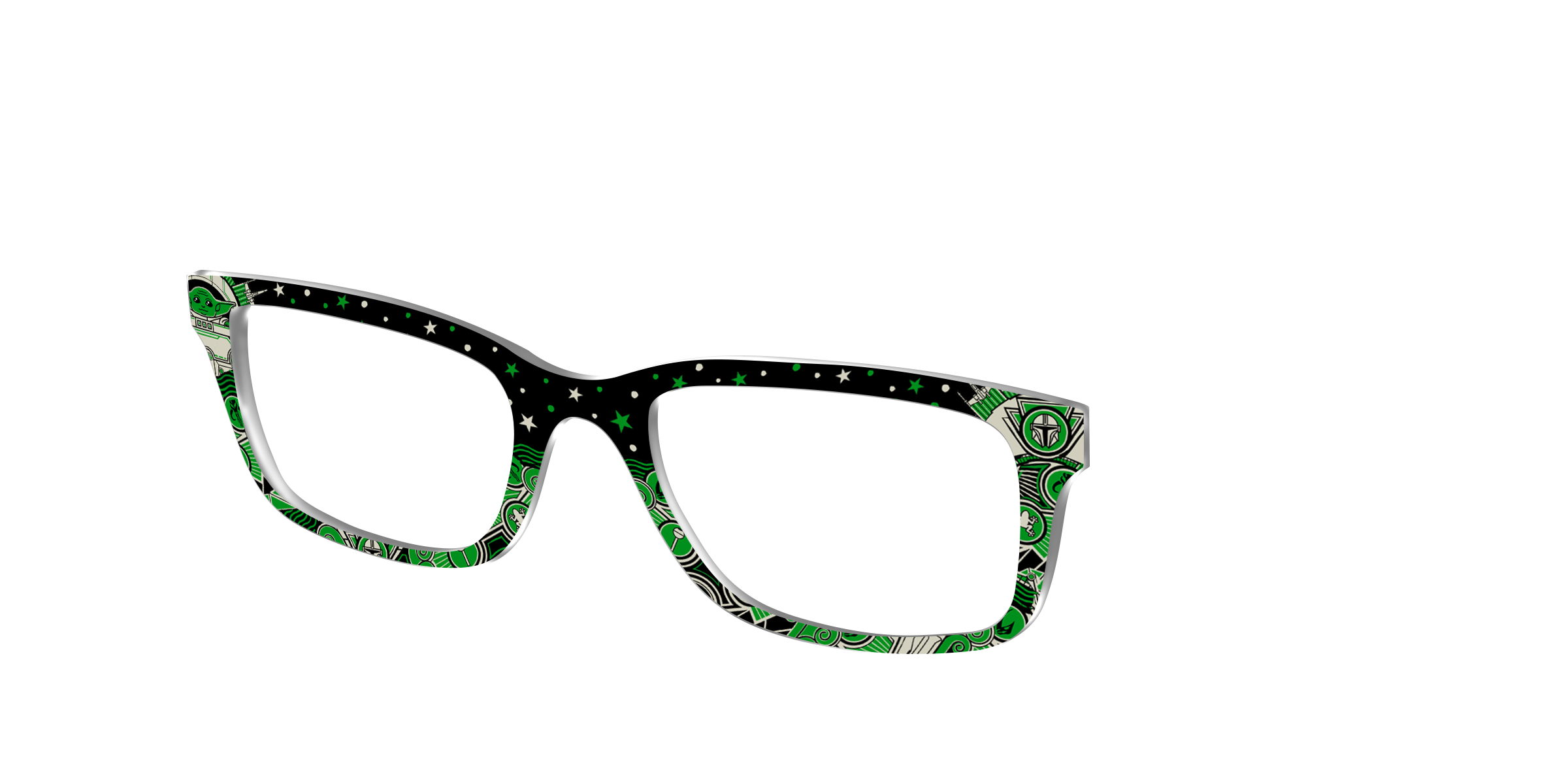 Pair Eyewear Collabs Grogu Deco Galaxy topper occhiali SW38