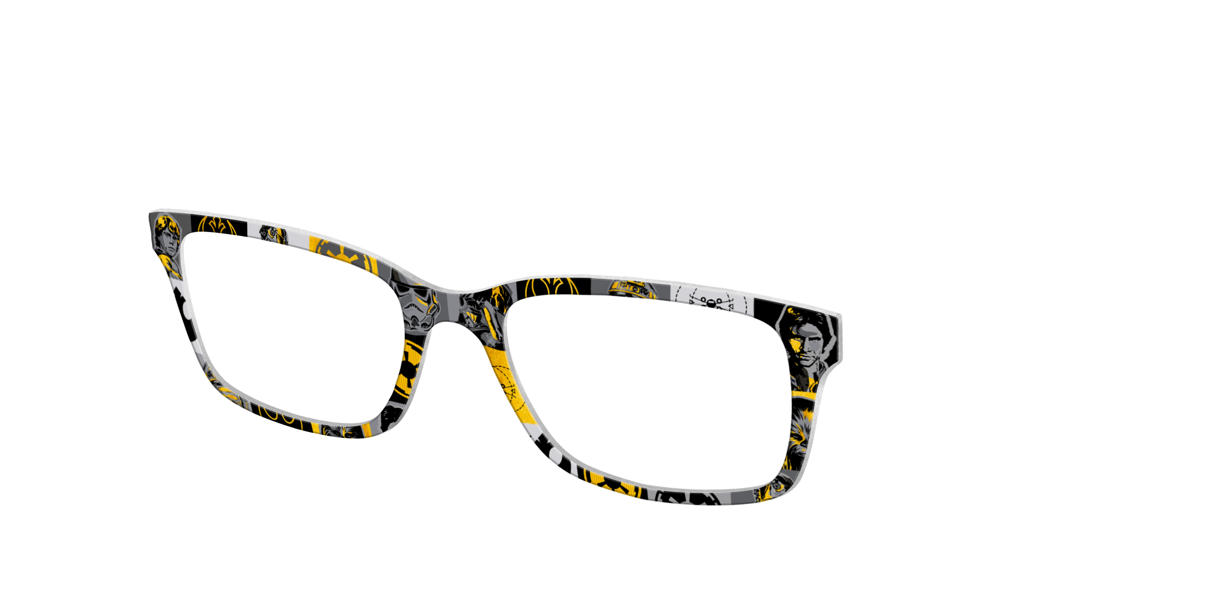 Pair Eyewear Collabs Star Wars Classic cover occhiali stampa nera