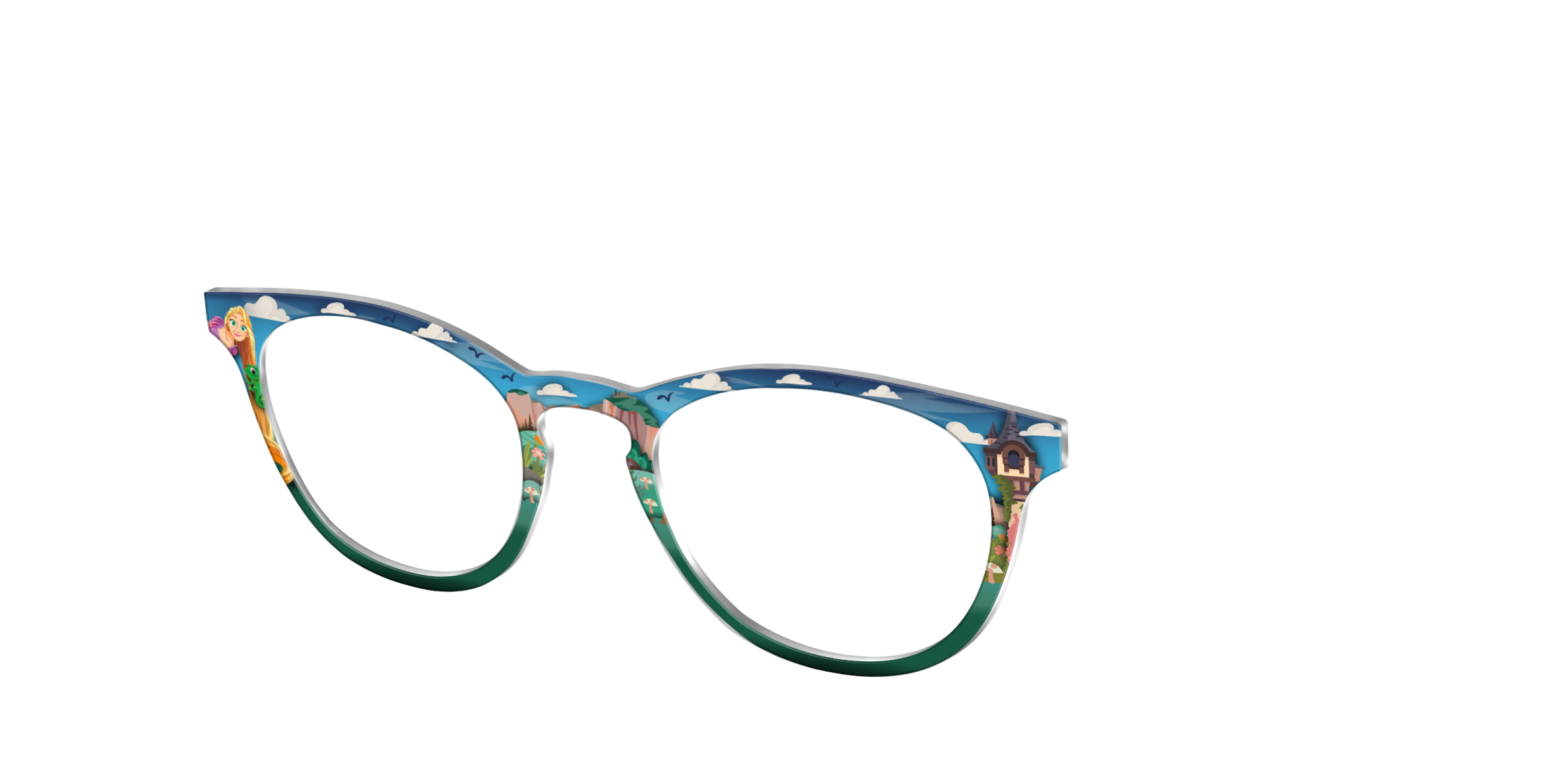 Pair Eyewear Collabs Rapunzel's Castle top occhiali Cedro