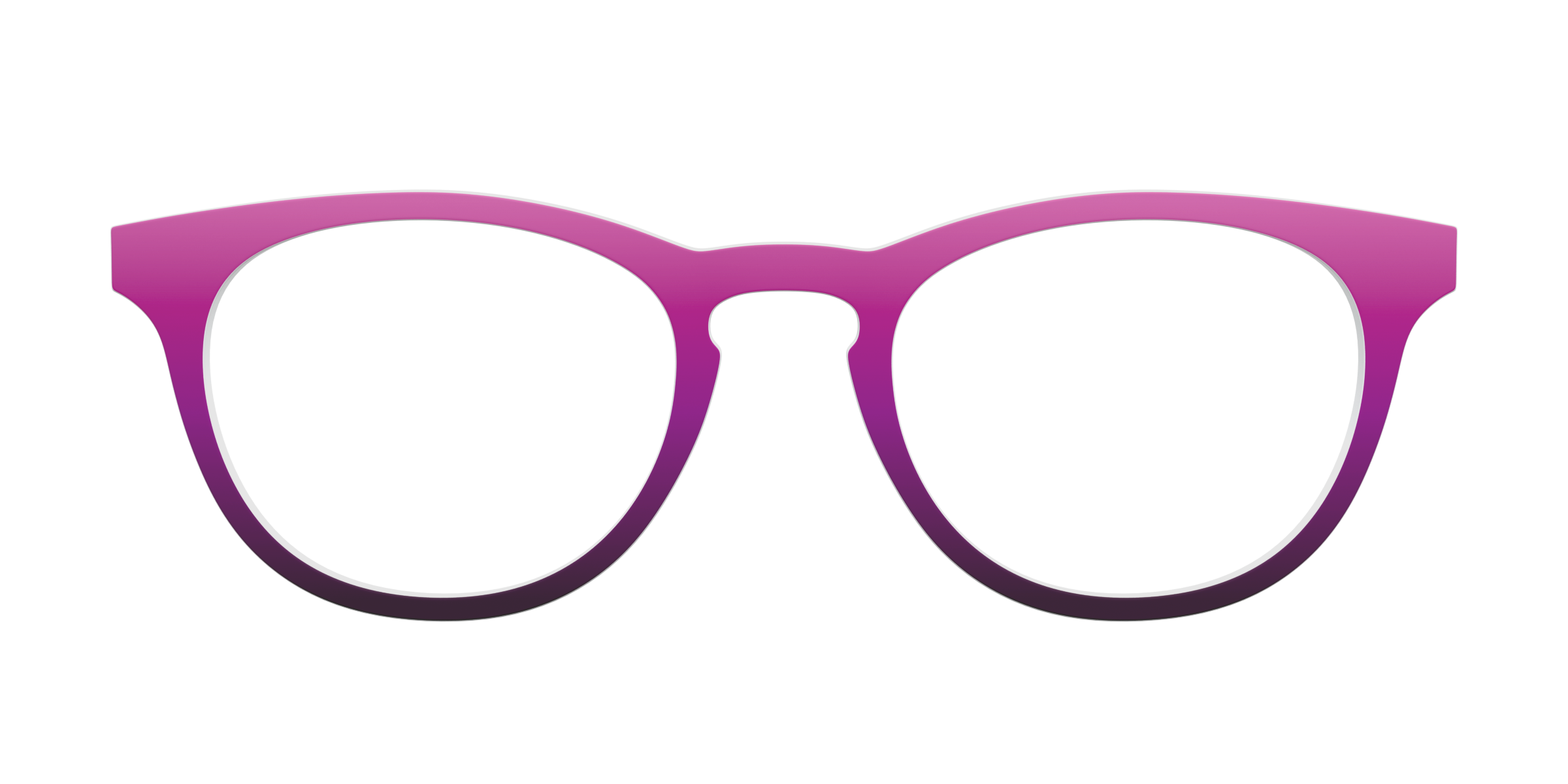 Pair Eyewear Solid Tops Pink Plum Gradient top rosa sfumato