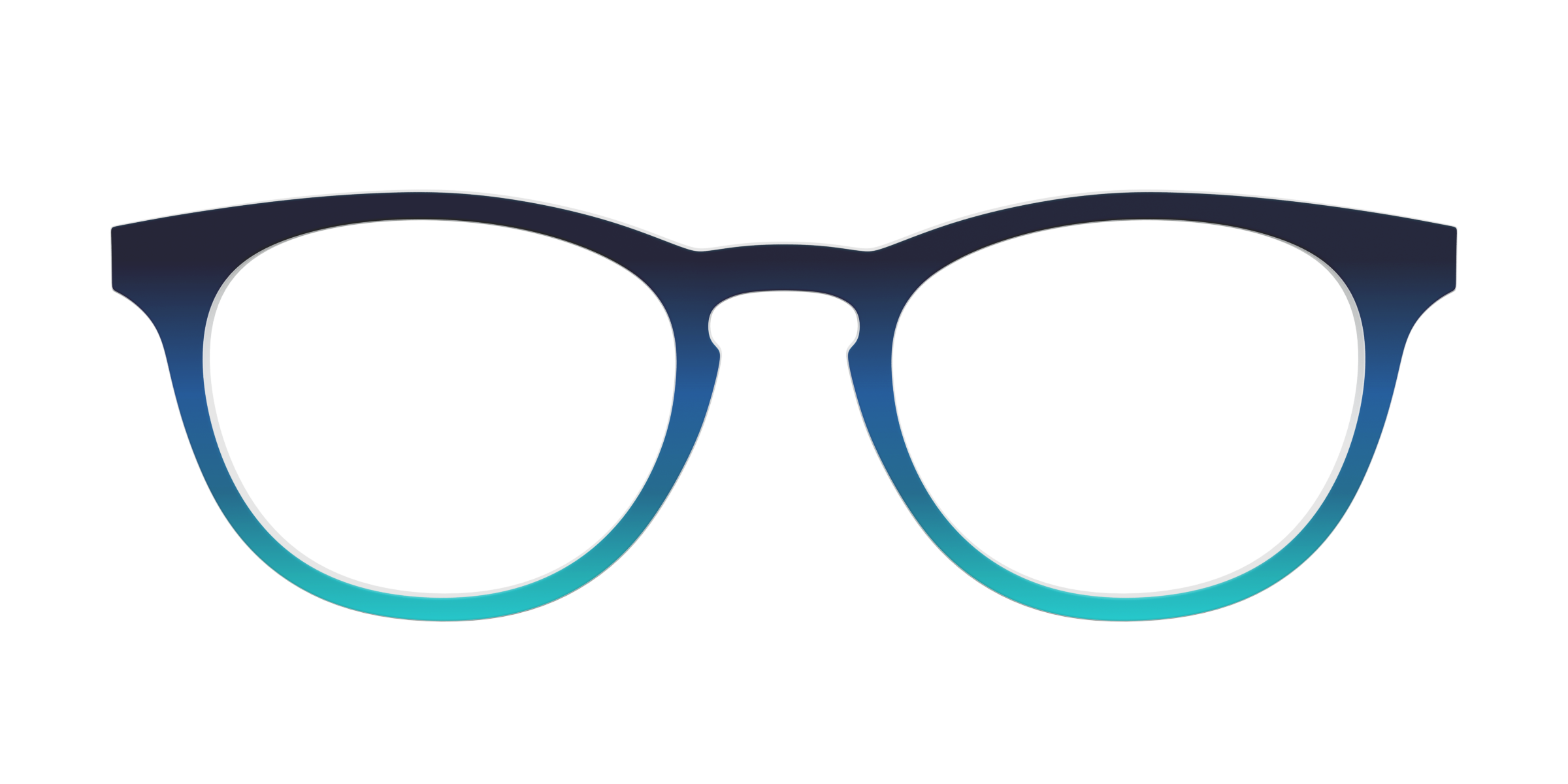 Pair Eyewear Solid Tops Royal Blue Seafoam top magnetico sfumato