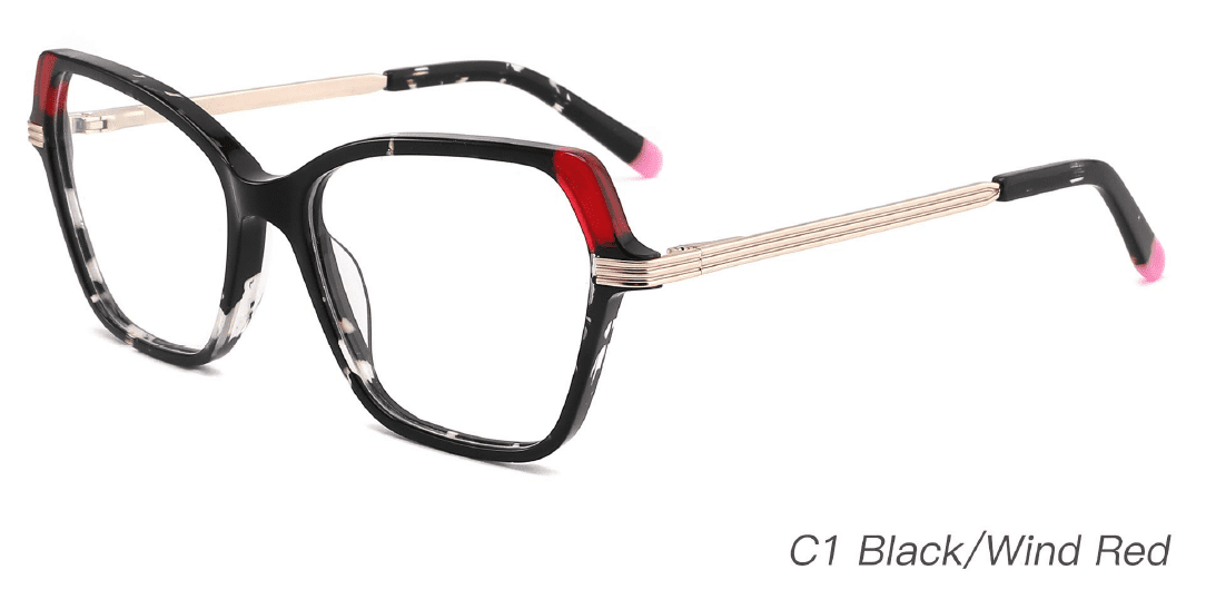 Ouyuan NOA23024 montatura occhiali acetato colorata 53-16-140