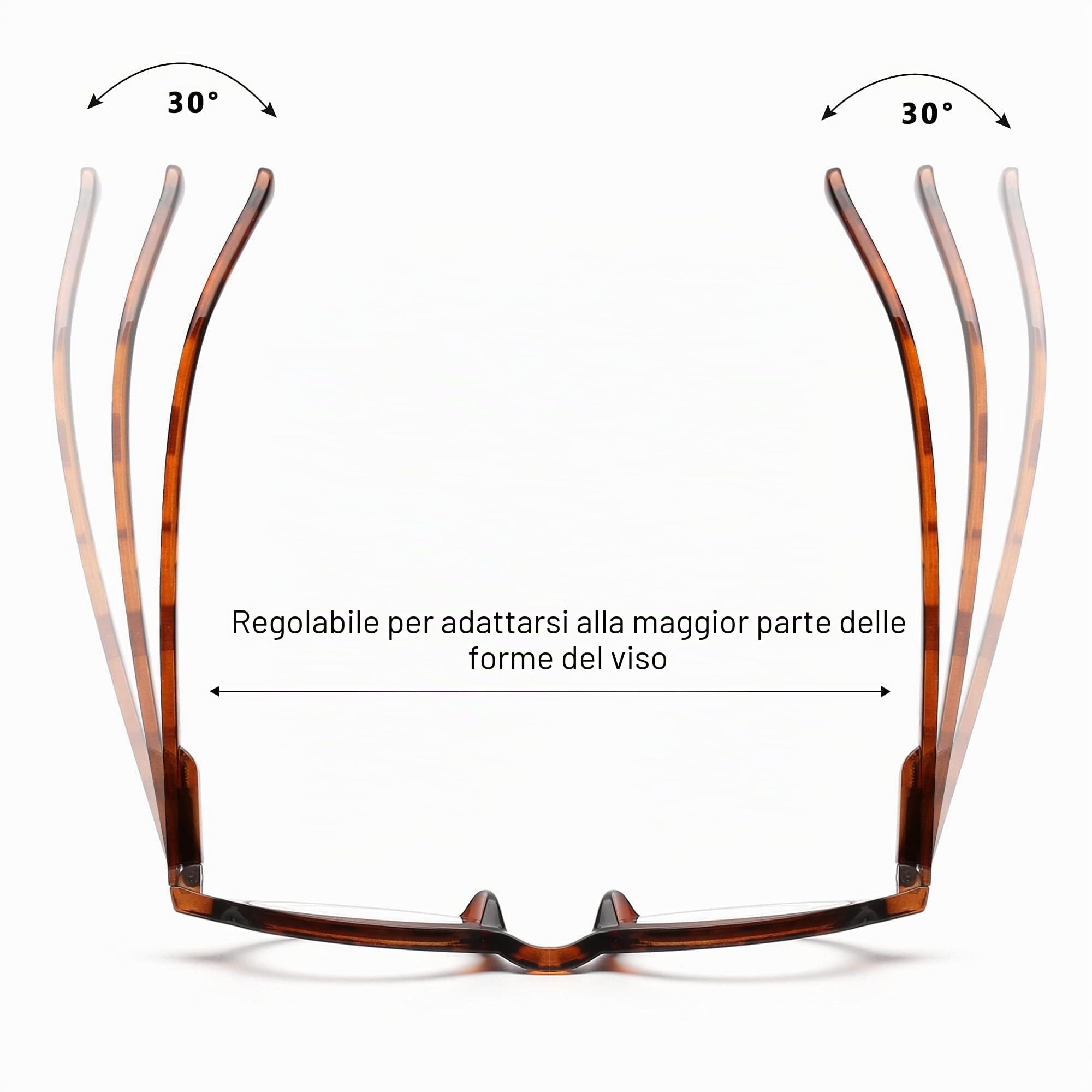 JM Occhiali da Lettura rotondi 2.5 cerniera a molla 4 paia leggeri
