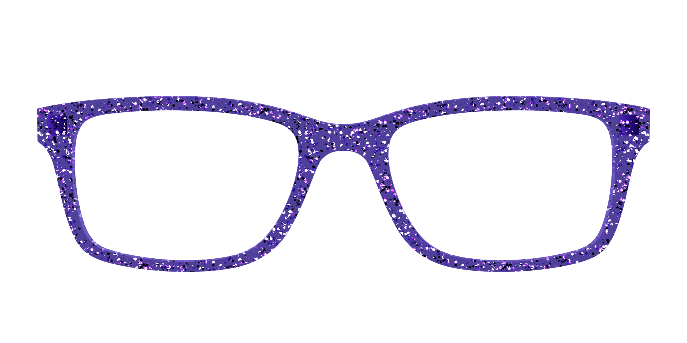 Pair Eyewear Solid Tops Electric Purple Sparkle top viola glitter