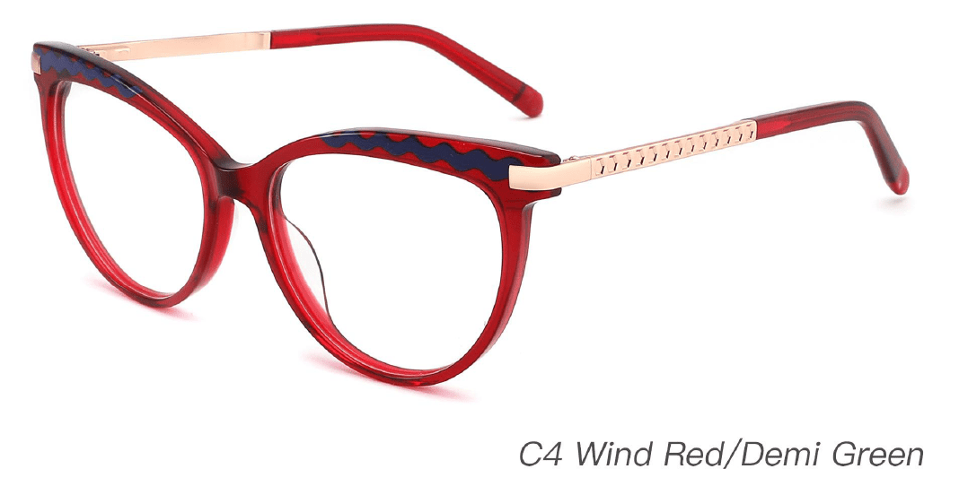 Ouyuan NOA23022 montatura occhiali acetato 53-17-140