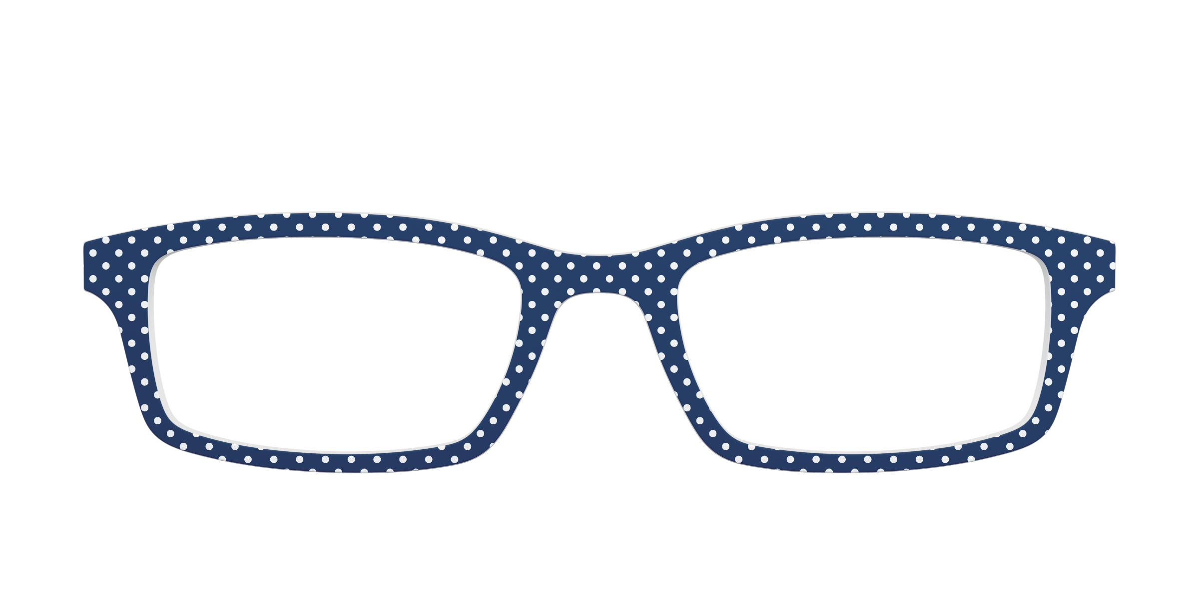 Pair Eyewear Solid Tops Navy Pin Dot top magnetico blu