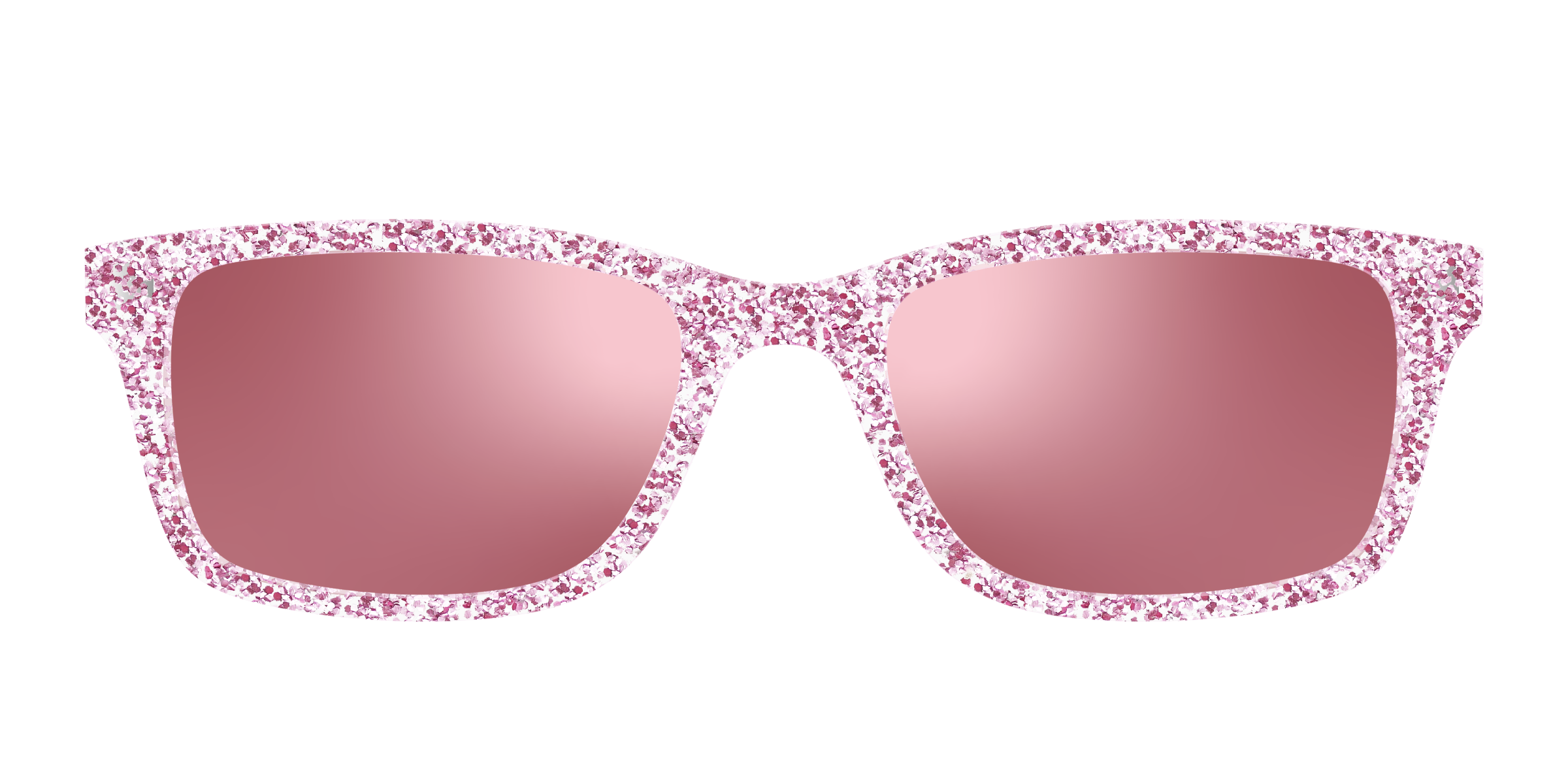Pair Eyewear Sun Tops Rose Gold Sparkle clip sole 147