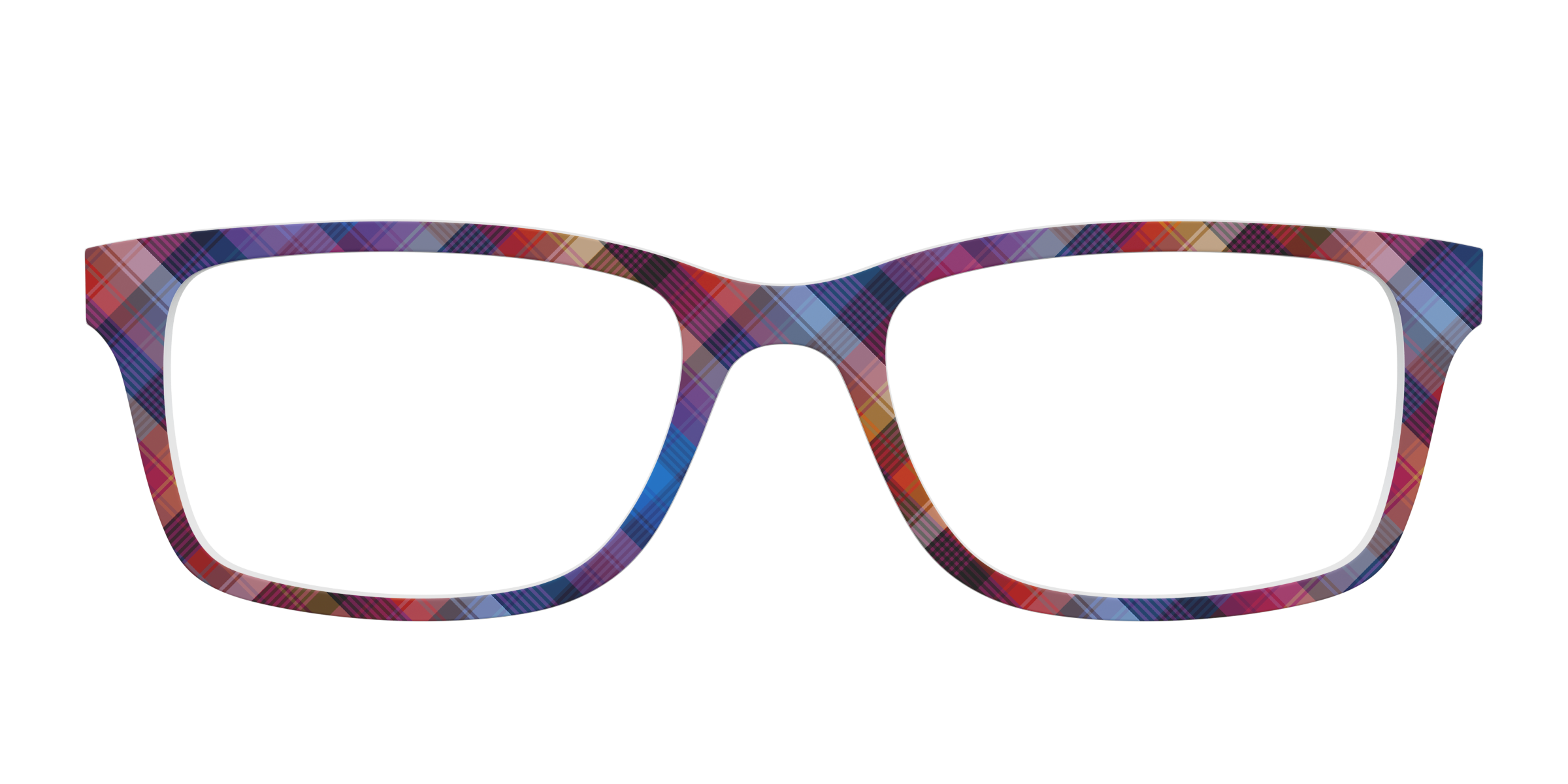 Pair Eyewear Solid Ombre Plaid top occhiali Serra quadri
