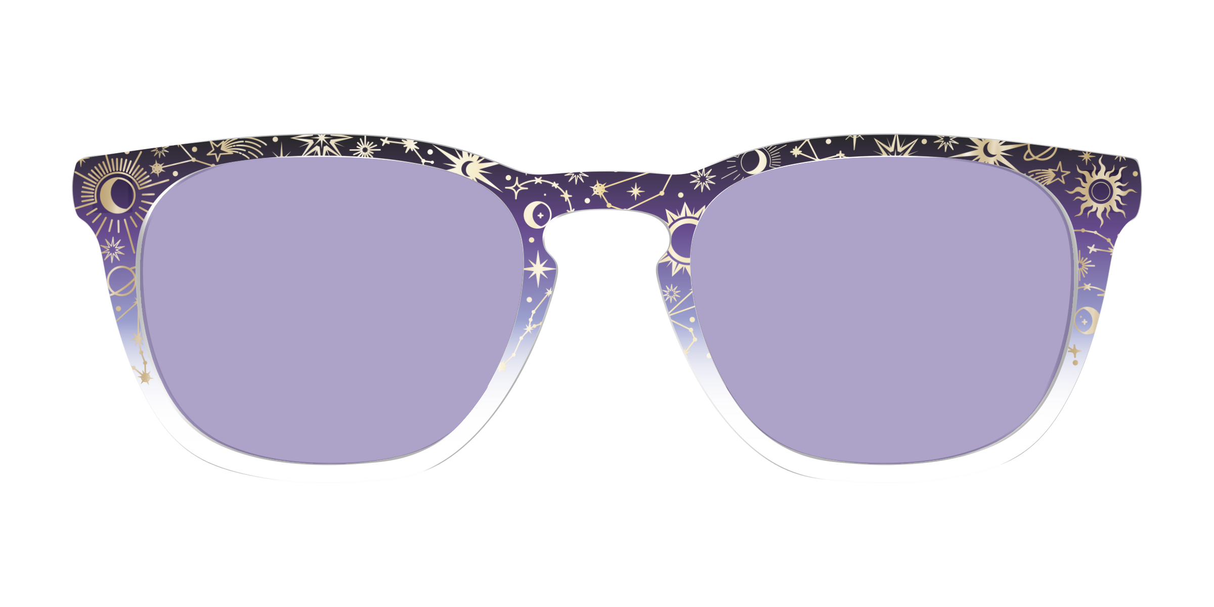 Pair Eyewear Design Tops Mythical Foil Charms cover occhiali viola