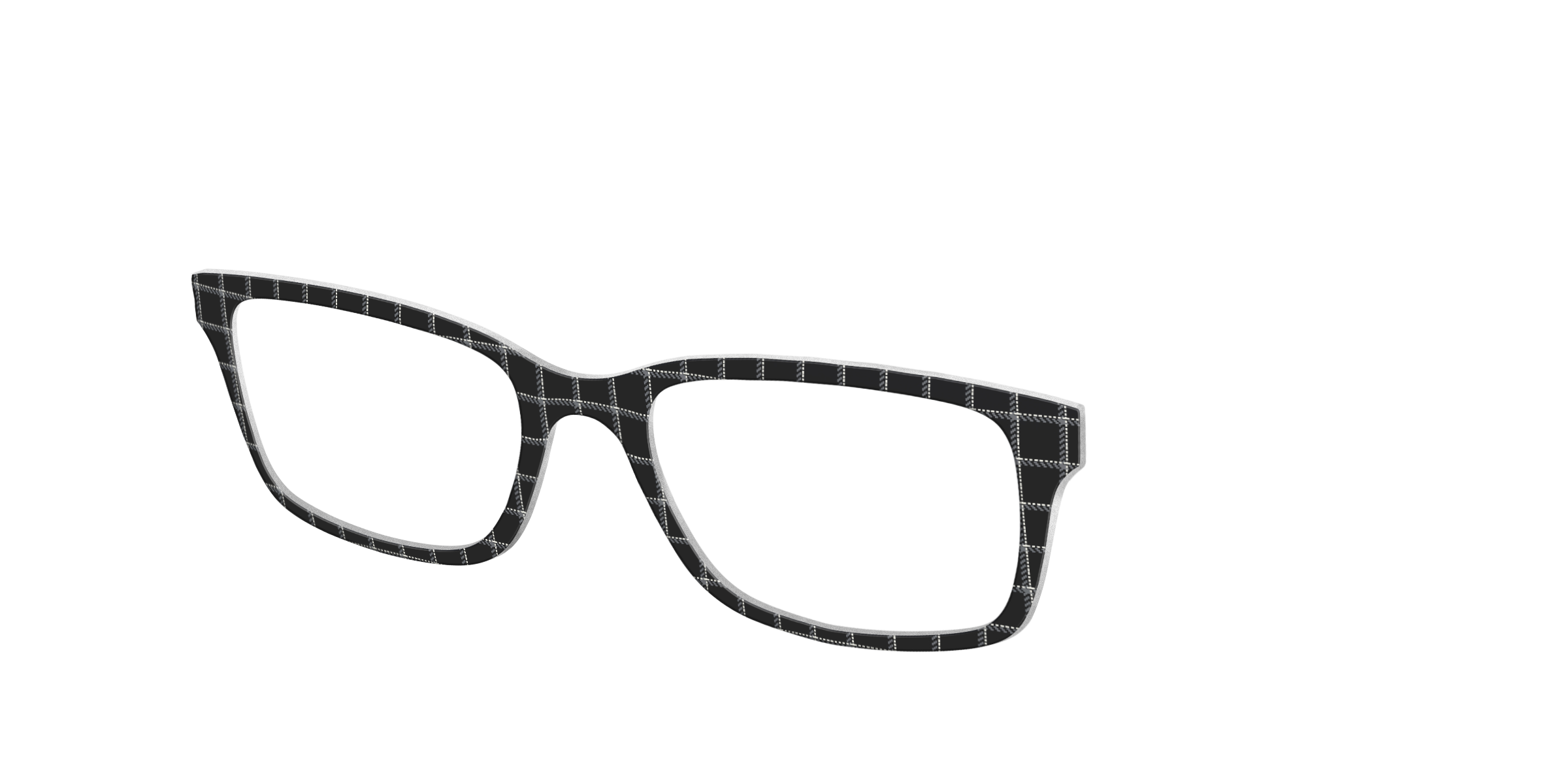 Pair Eyewear Solid Tops The Windowpane Plaid top nero F34