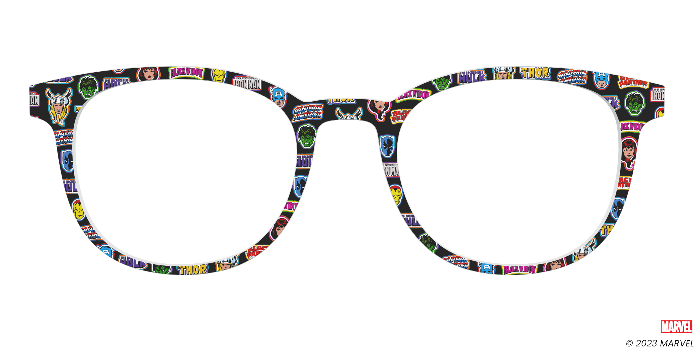 Pair Eyewear Collabs The Marvel Stickers top occhiali MR10