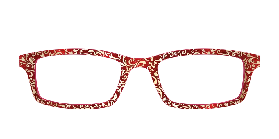 Pair Eyewear Design Tops Crimson Flair Shimmer top oro