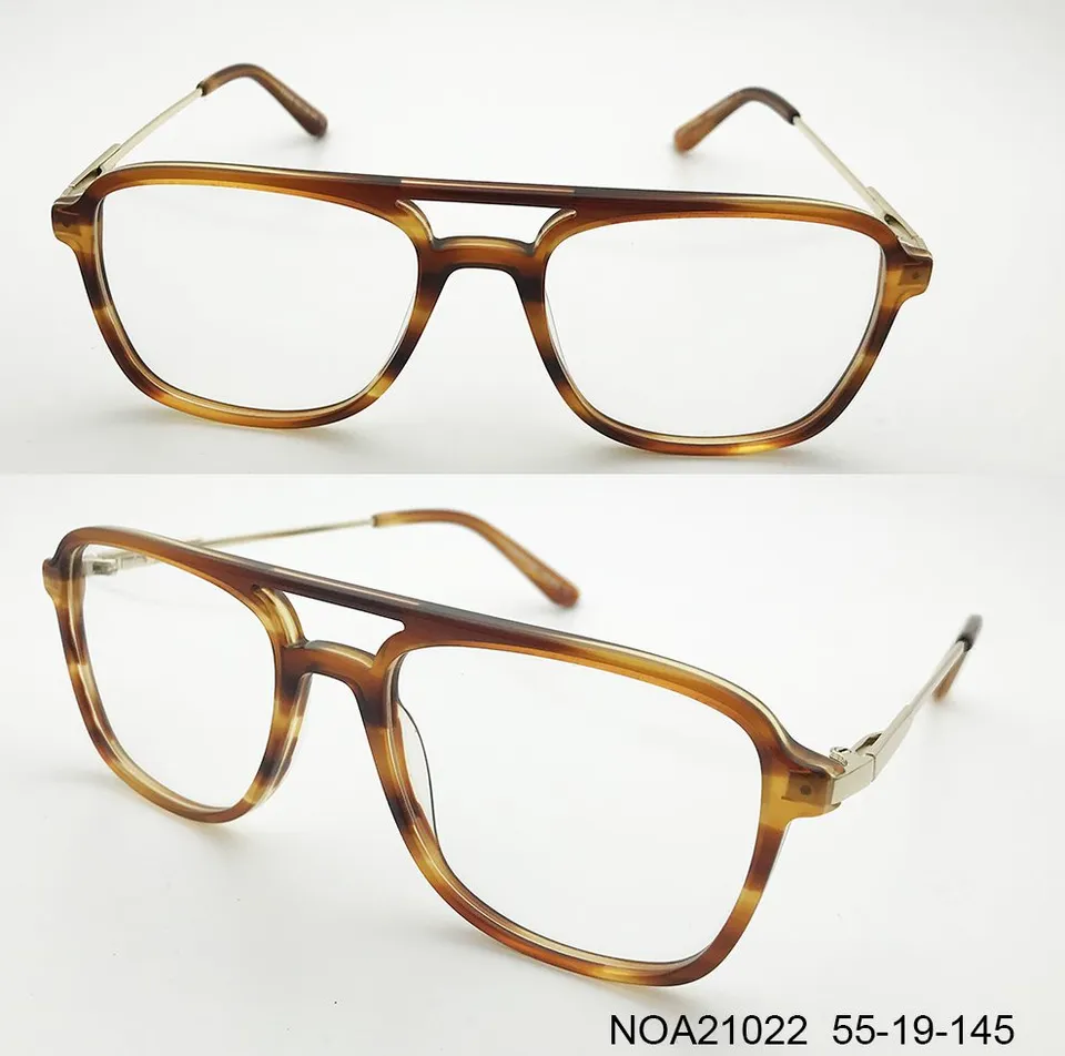 Ouyuan NOA21022 montatura occhiali tartarugata XL uomo