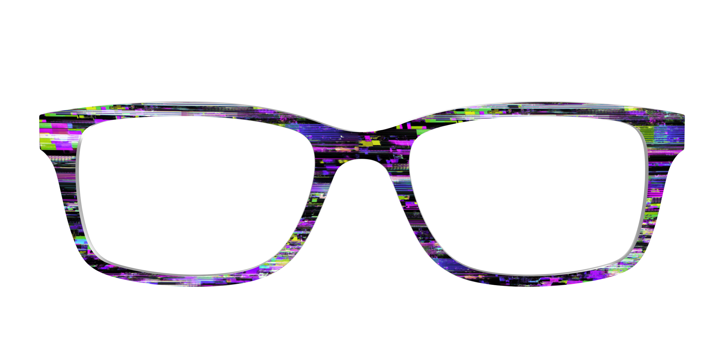 Pair Eyewear Horror Film Glitch top magnetico nero