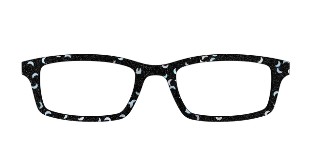 Pair Eyewear Design Tops Black Crescent Glitter top 400