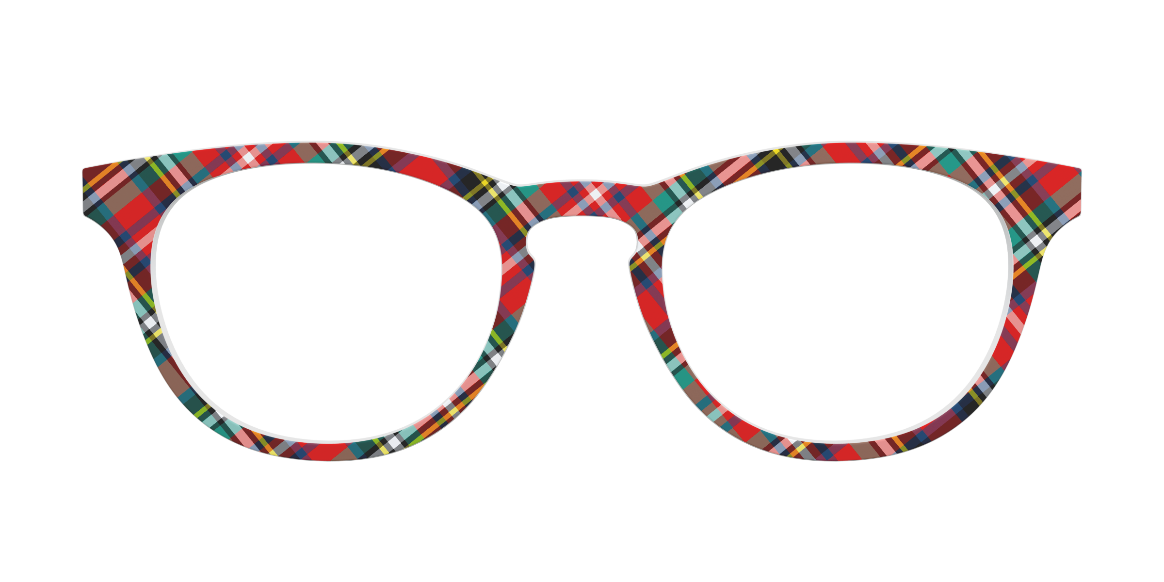 Pair Eyewear Design Tops The Winter Plaid top magnetico rosso